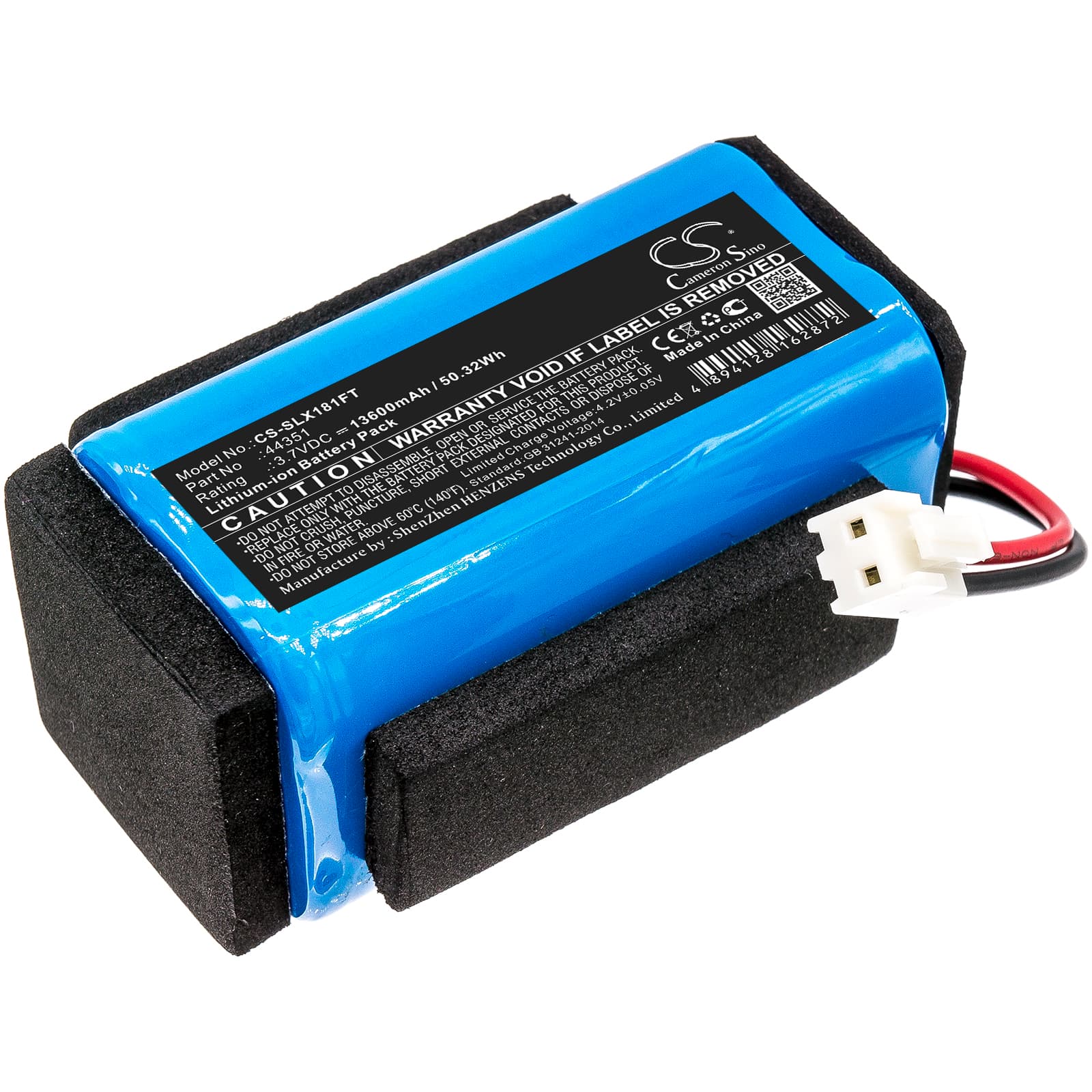Replacement Battery for Streamlight Vulcan 180 - CS-SLX181FT-1.jpg