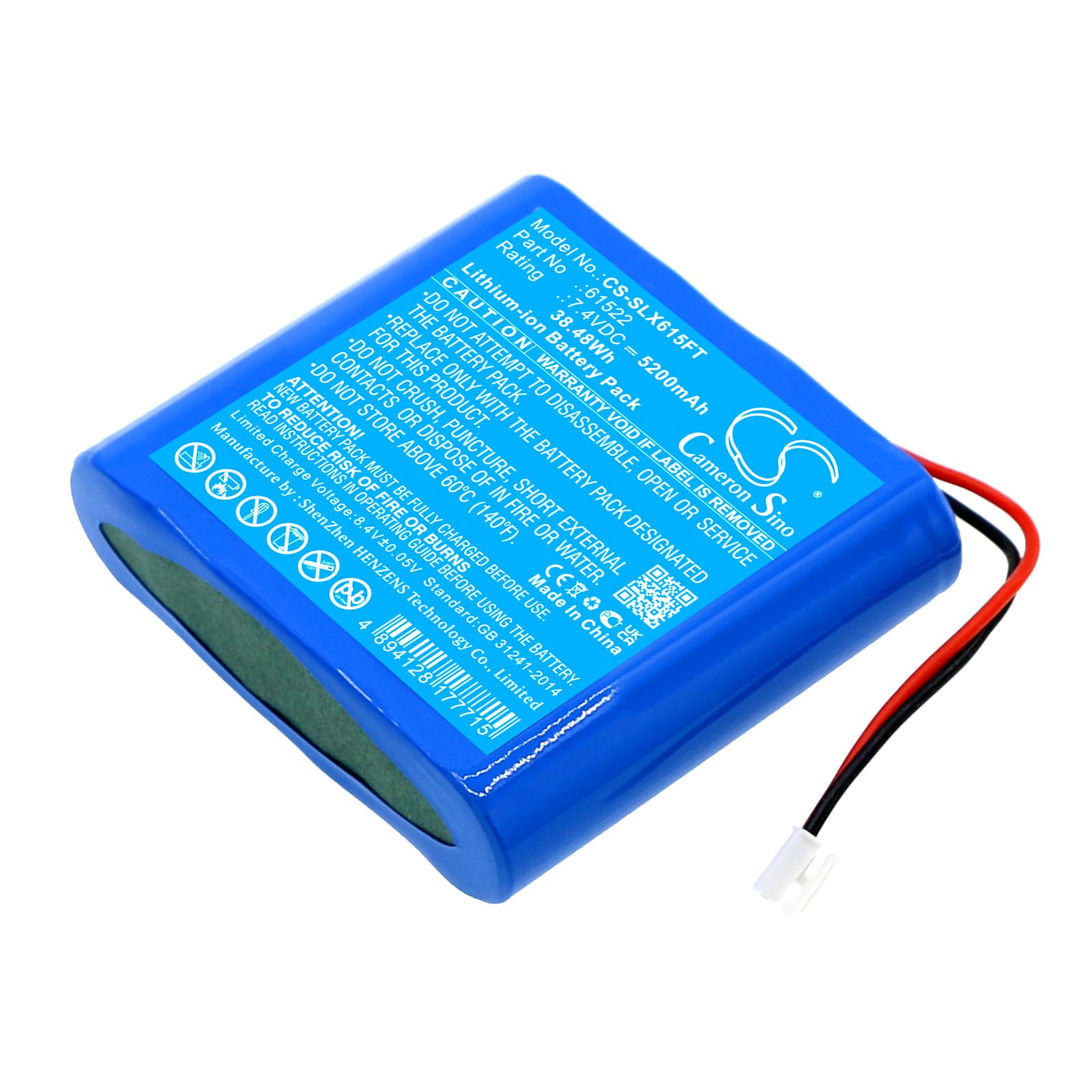 Replacement Battery for Streamlight BEARTRAP