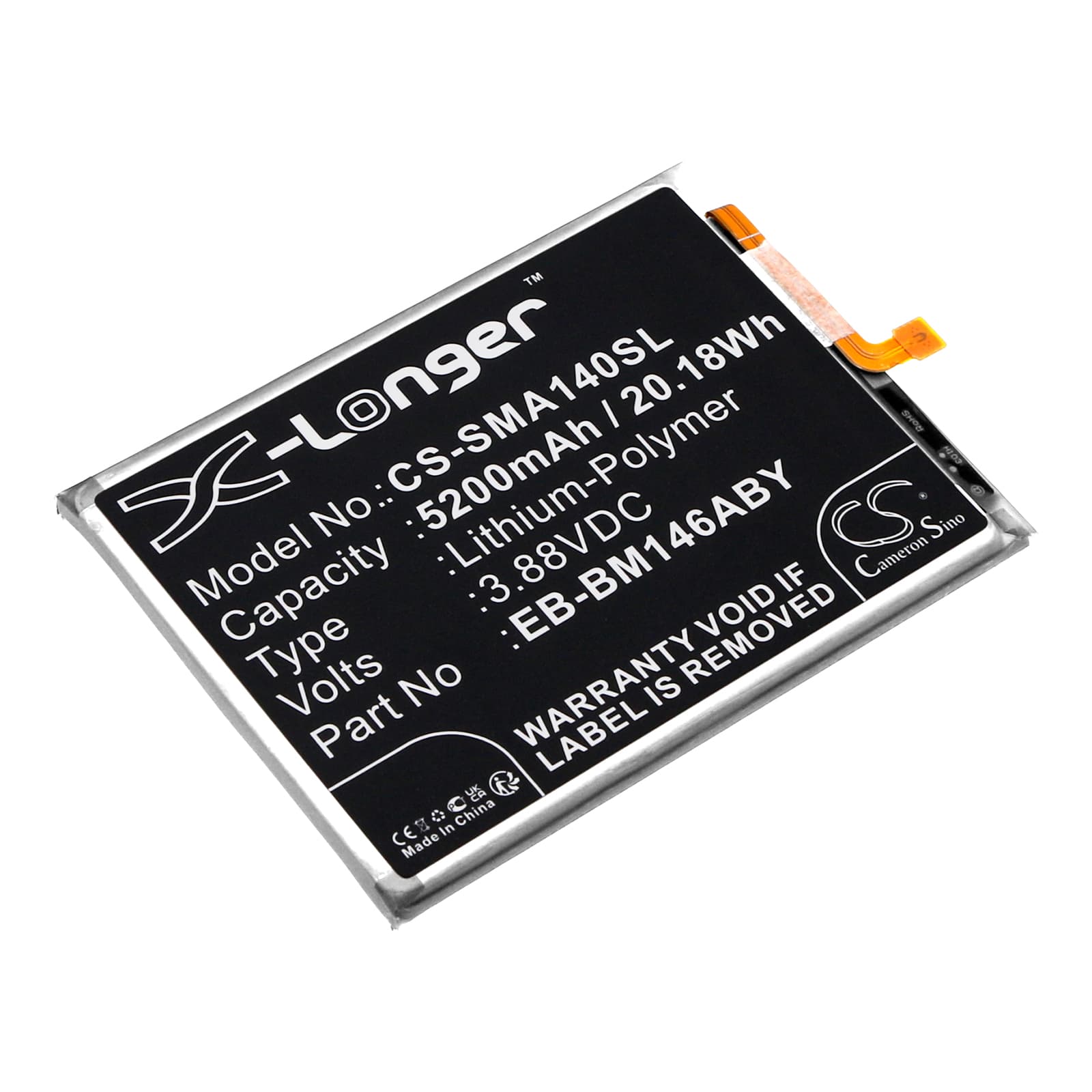 Replacement Battery for Samsung Galaxy M14 - CS-SMA140SL-1.jpg