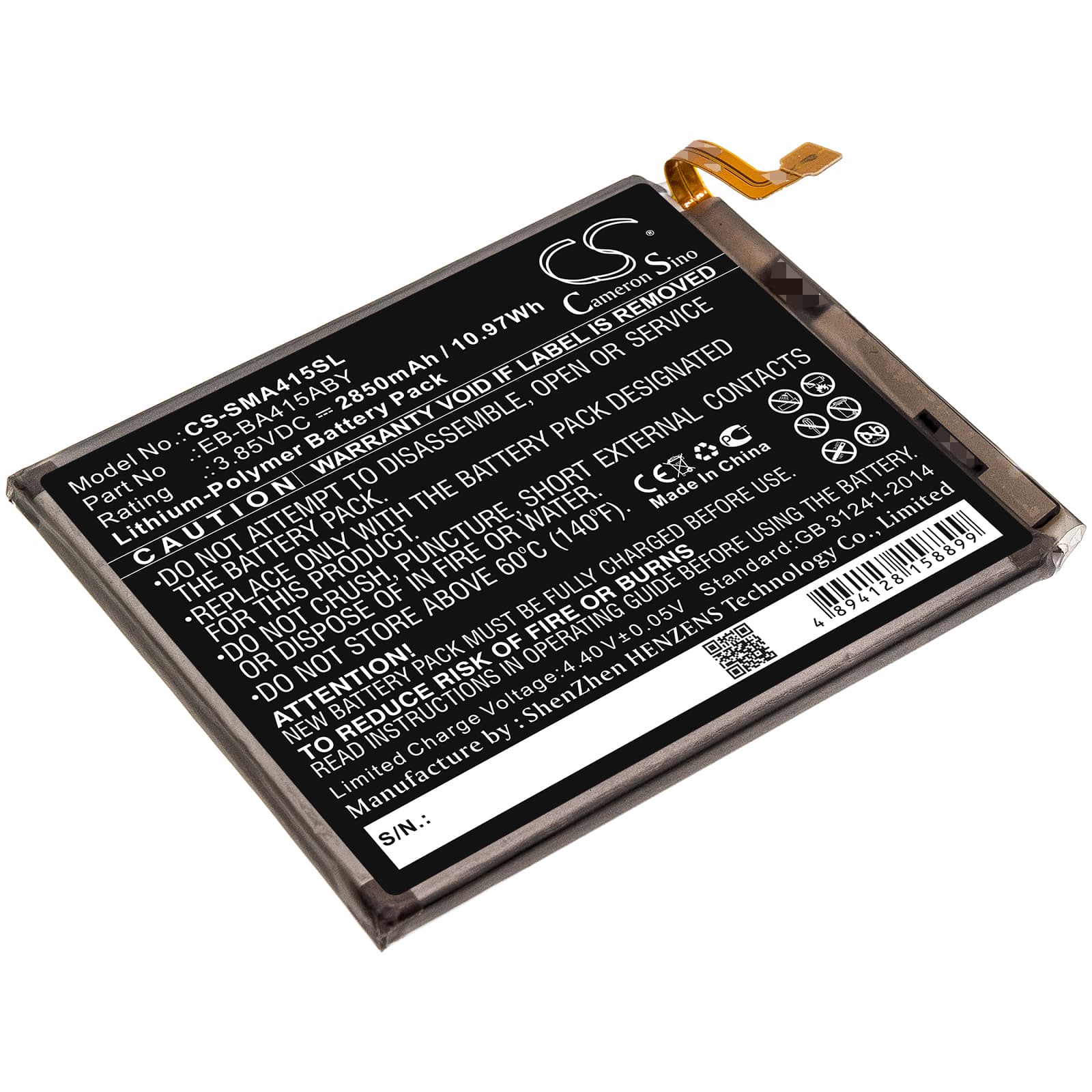 Replacement Battery for Samsung Galaxy A41 2020 - CS-SMA415SL-1.jpg