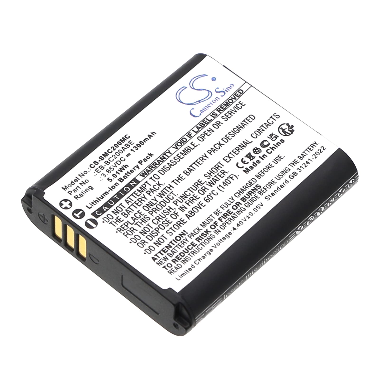 Replacement Battery for Samsung Gear 360 - CS-SMC200MC-1.jpg