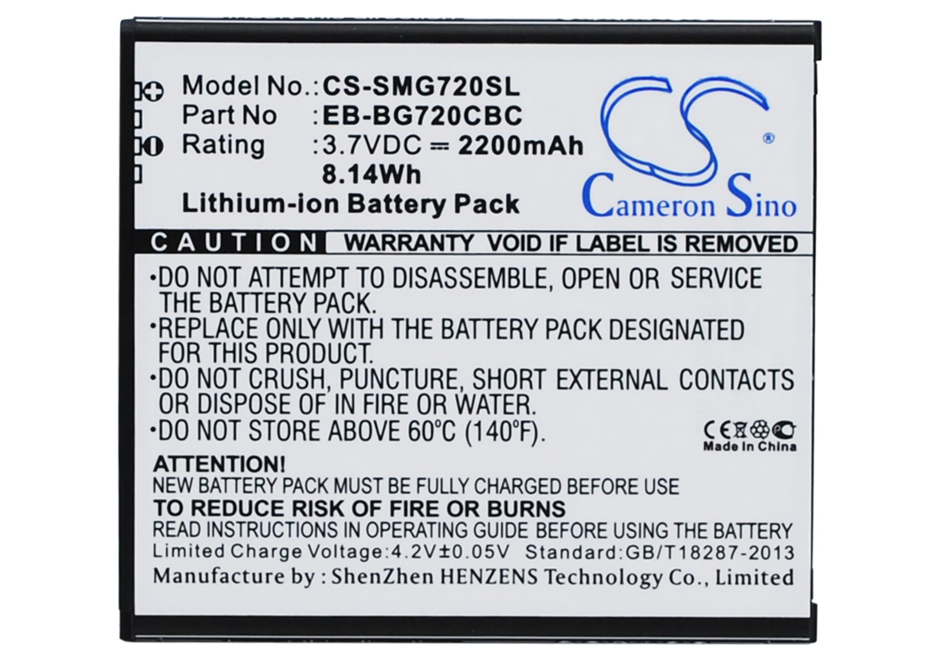 Replacement Battery for Samsung Galaxy Grand 3 - CS-SMG720SL-1.jpg