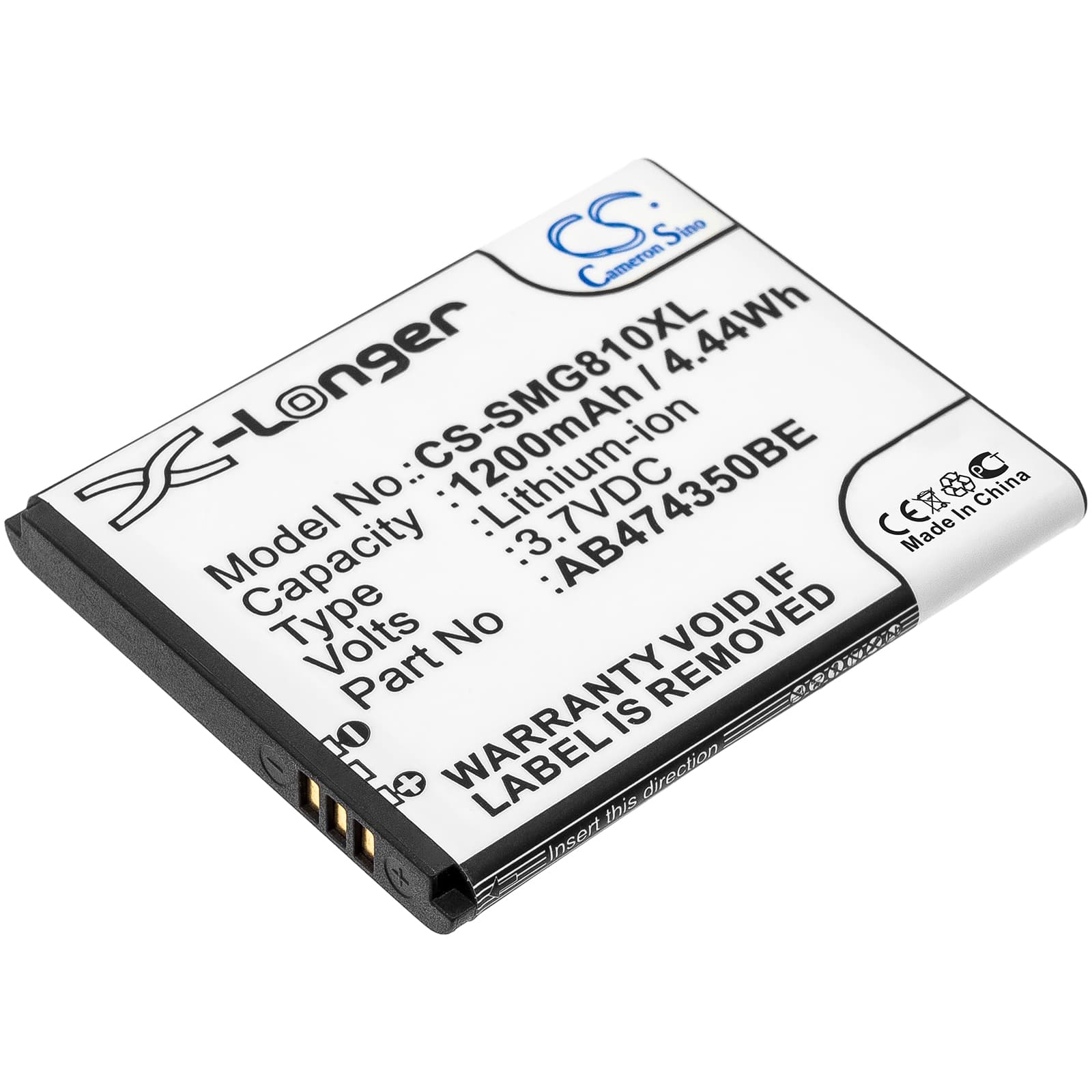 Replacement Battery for Samsung SGH-G810 - CS-SMG810XL-1.jpg