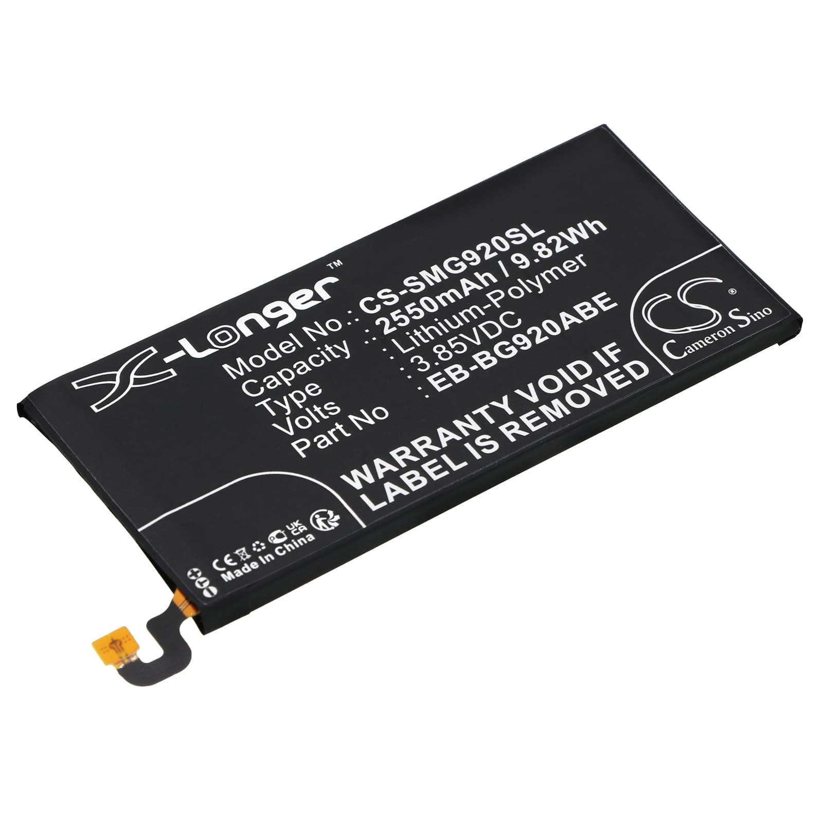 Replacement Battery for Samsung Galaxy S6 - CS-SMG920SL-1.jpg
