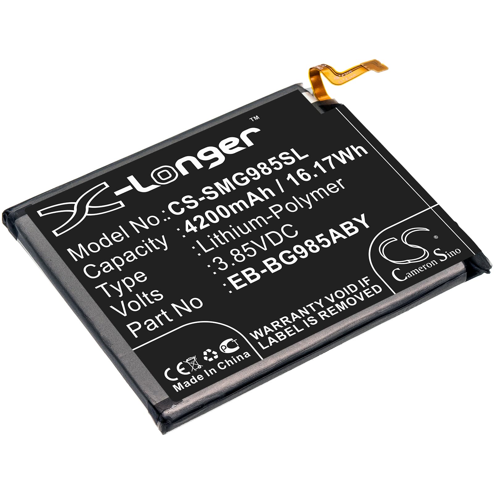 Replacement Battery for Samsung Galaxy S20 Plus - CS-SMG985SL-1.jpg