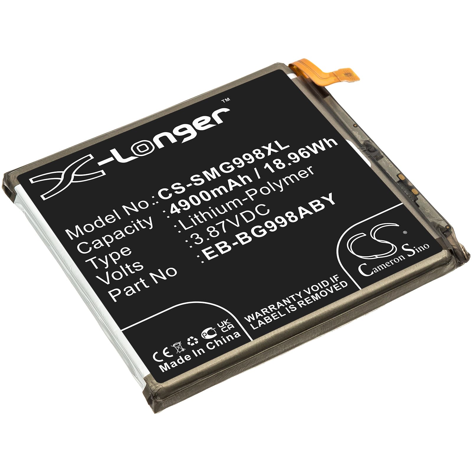 Replacement Battery for Samsung Galaxy S21 Ultra - CS-SMG998XL-1.jpg