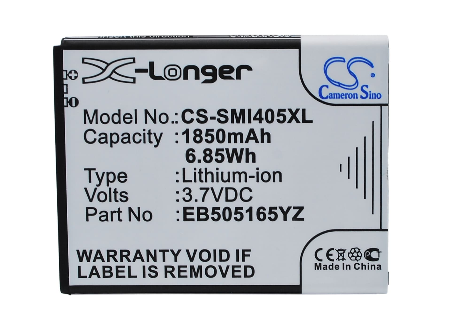 Replacement Battery for Samsung Stratosphere i405 - CS-SMI405XL-1.jpg