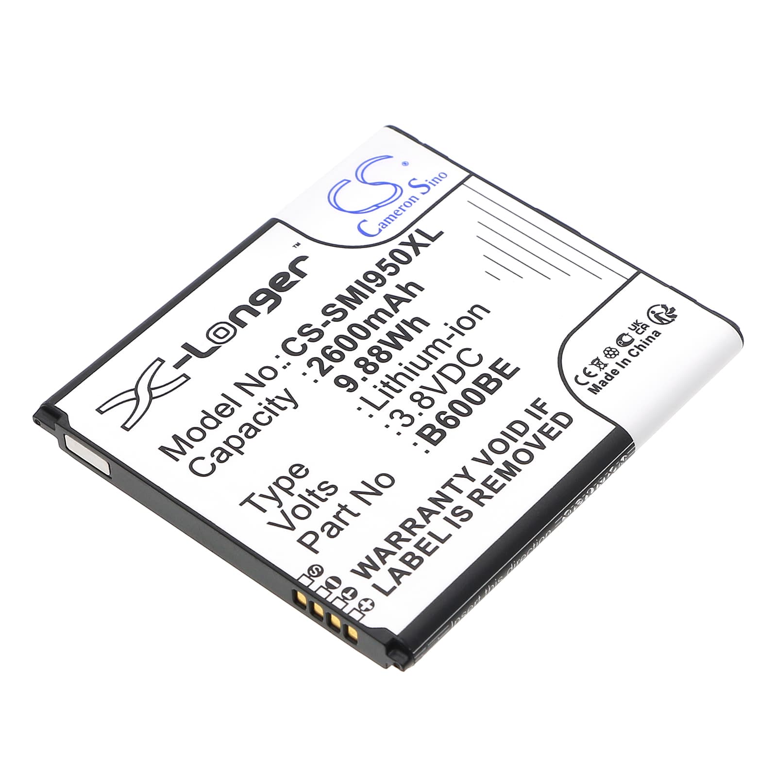 Replacement Battery for Samsung Galaxy S4 - CS-SMI950XL-1.jpg