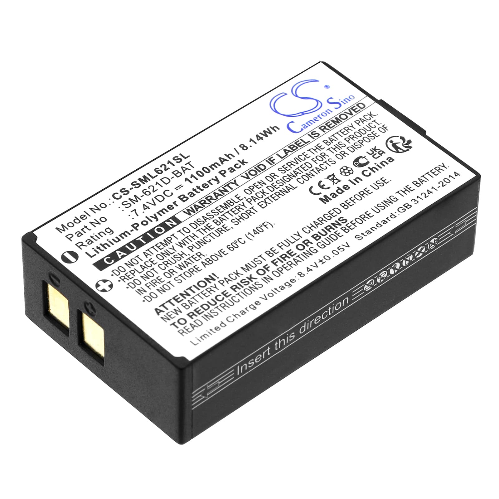 Replacement Battery for Simolio Wireless TV speaker - CS-SML621SL-1.jpg