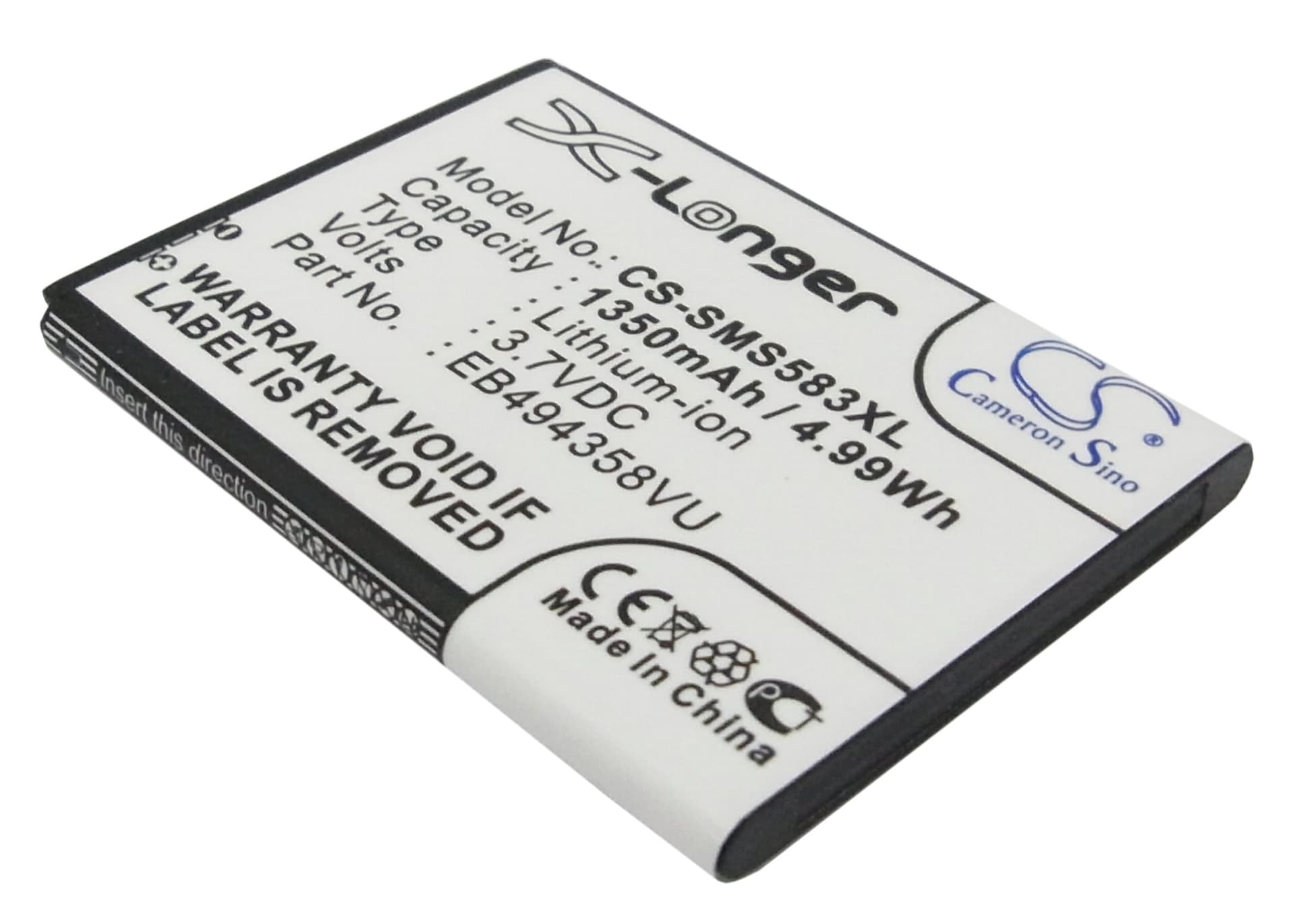 Replacement Battery for Samsung GT-S5830 - CS-SMS583XL-1.jpg