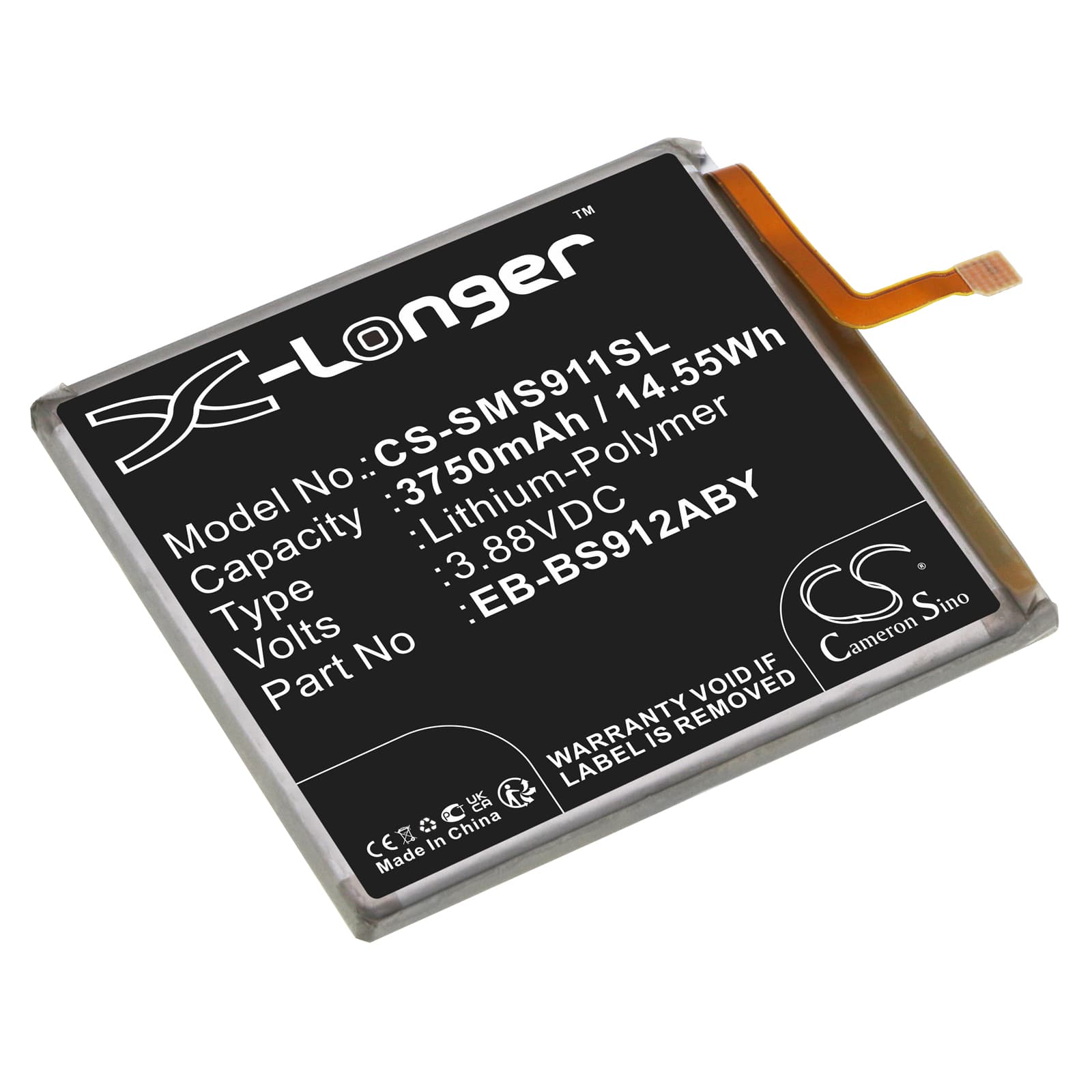 Replacement Battery for Samsung Galaxy S23 - CS-SMS911SL-1.jpg