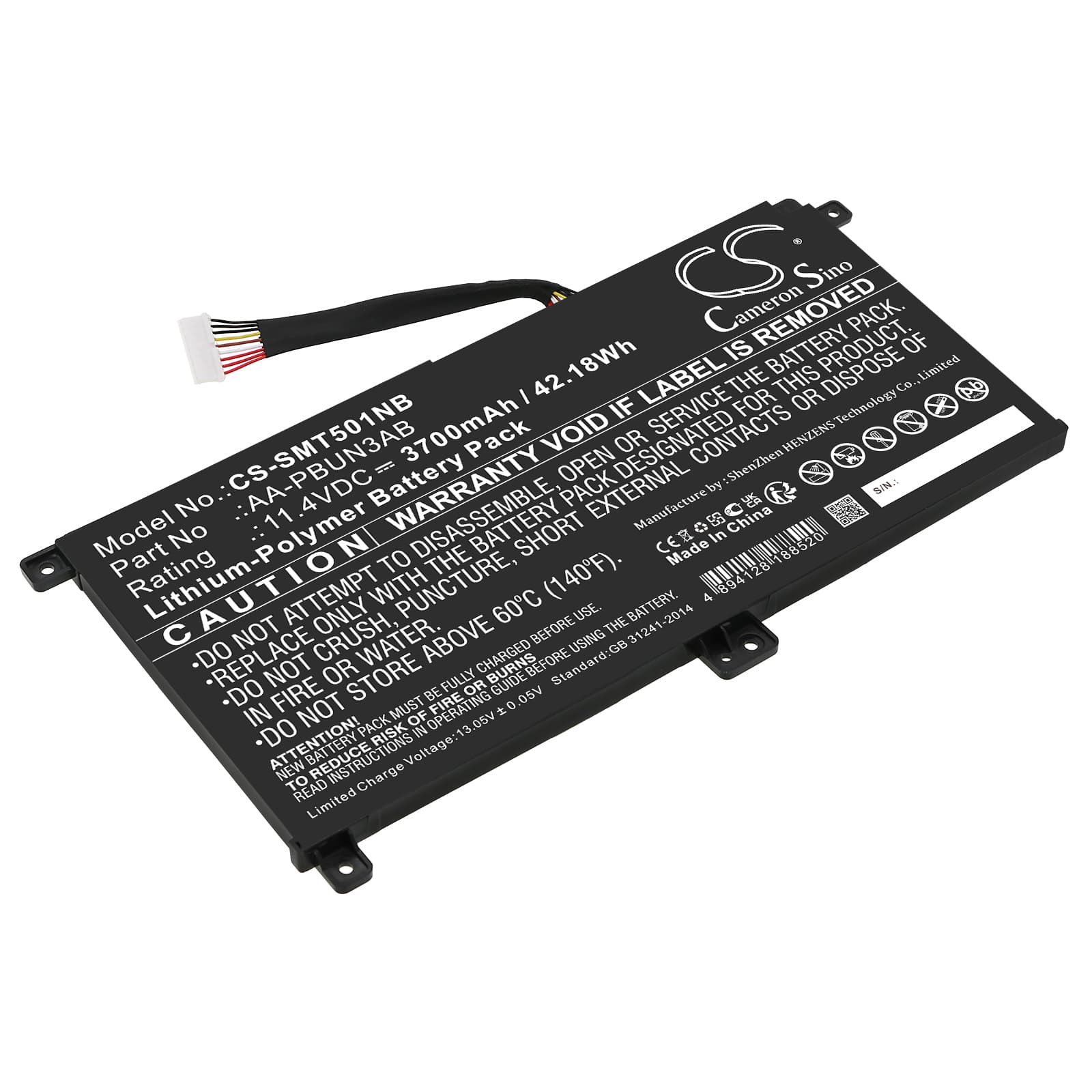 Replacement Battery for Samsung NT501R5L-M15/C - CS-SMT501NB-1.jpg