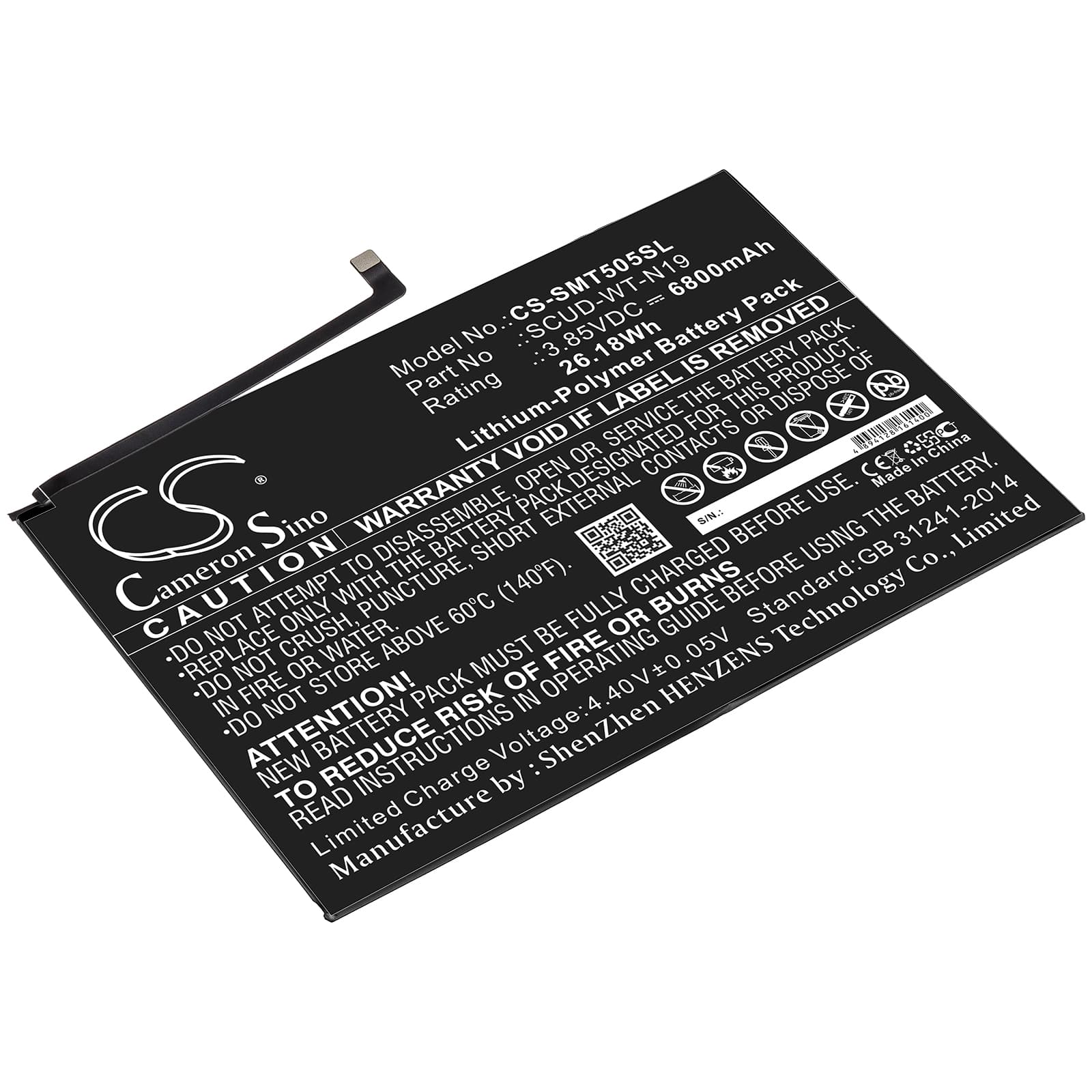 Replacement Battery for Samsung Galaxy Tab A7 10.4 2020 - CS-SMT505SL-1.jpg