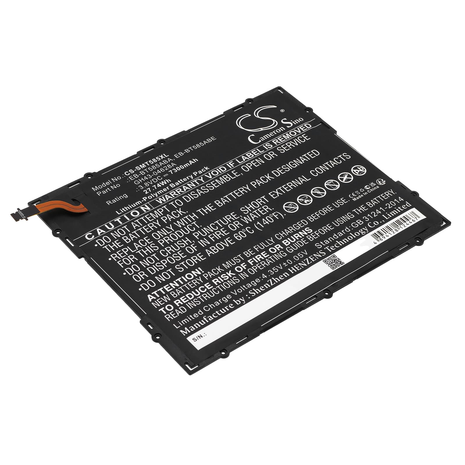 Replacement Battery for Samsung SM-T580 - CS-SMT585XL-1.jpg