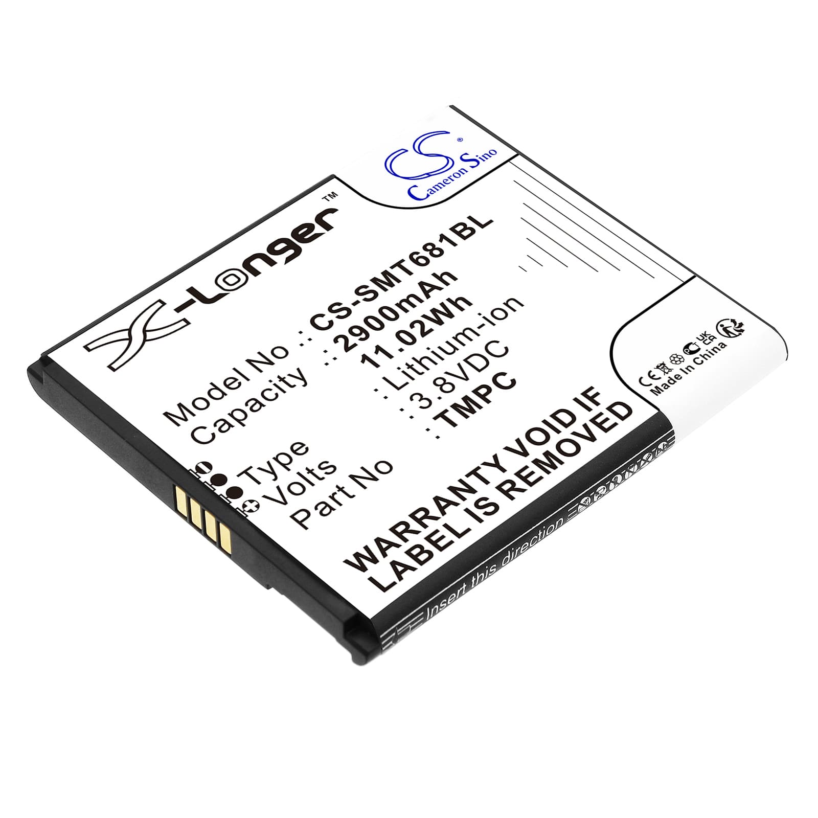 Replacement Battery for Sunni P2 LITE SE - CS-SMT681BL-1.jpg