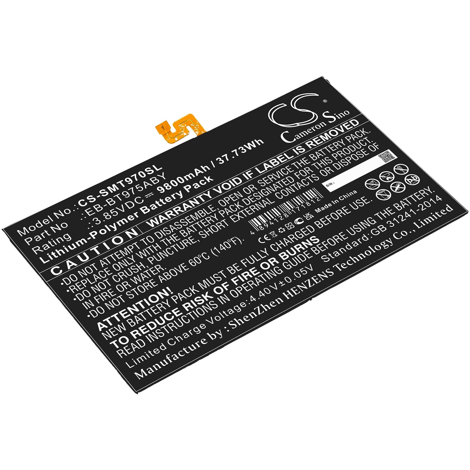 Replacement Battery for Samsung Galaxy Tab S7 Plus 12.4 - CS-SMT970SL-1.jpg