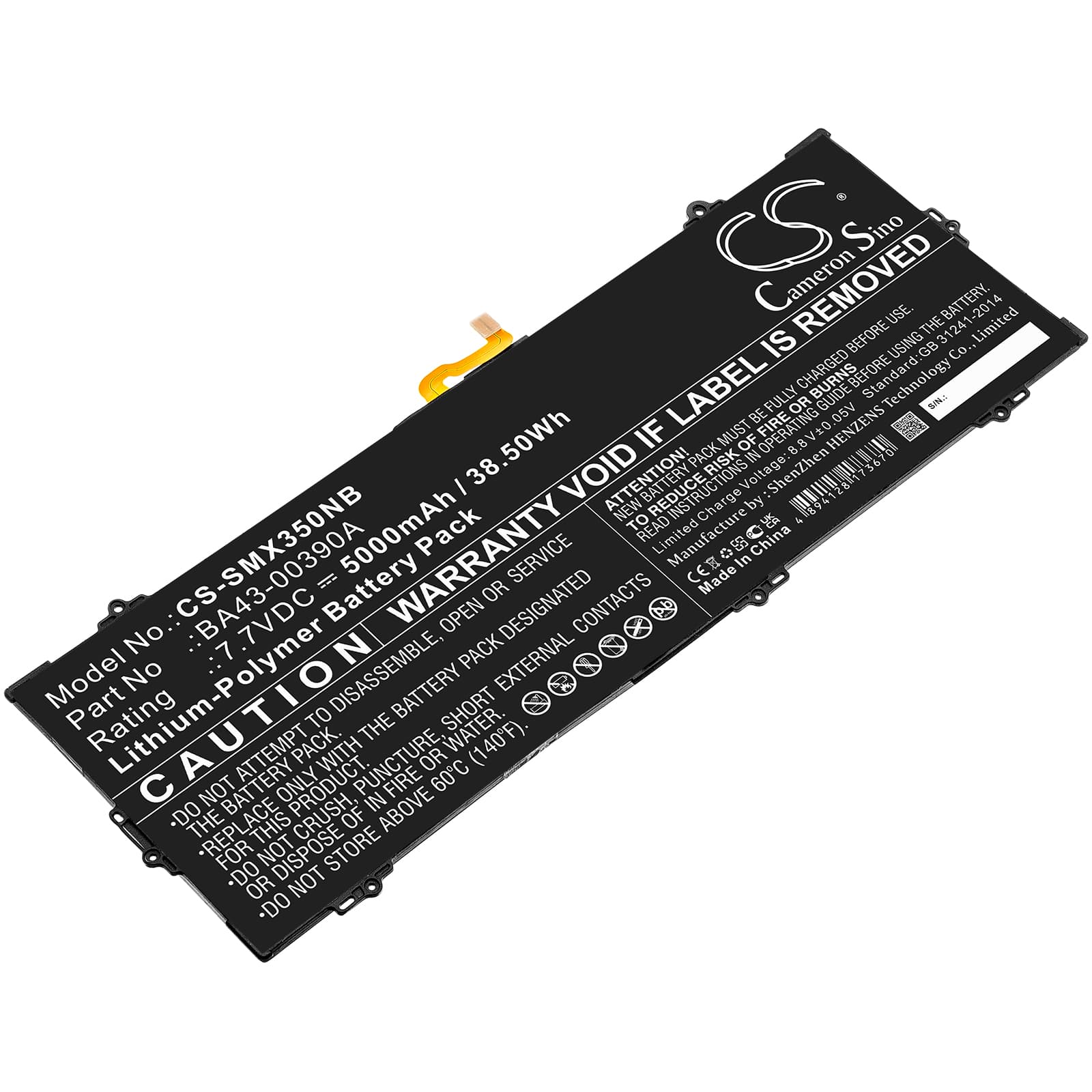 Replacement Battery for Samsung Chromebook 15.6" - CS-SMX350NB-1.jpg