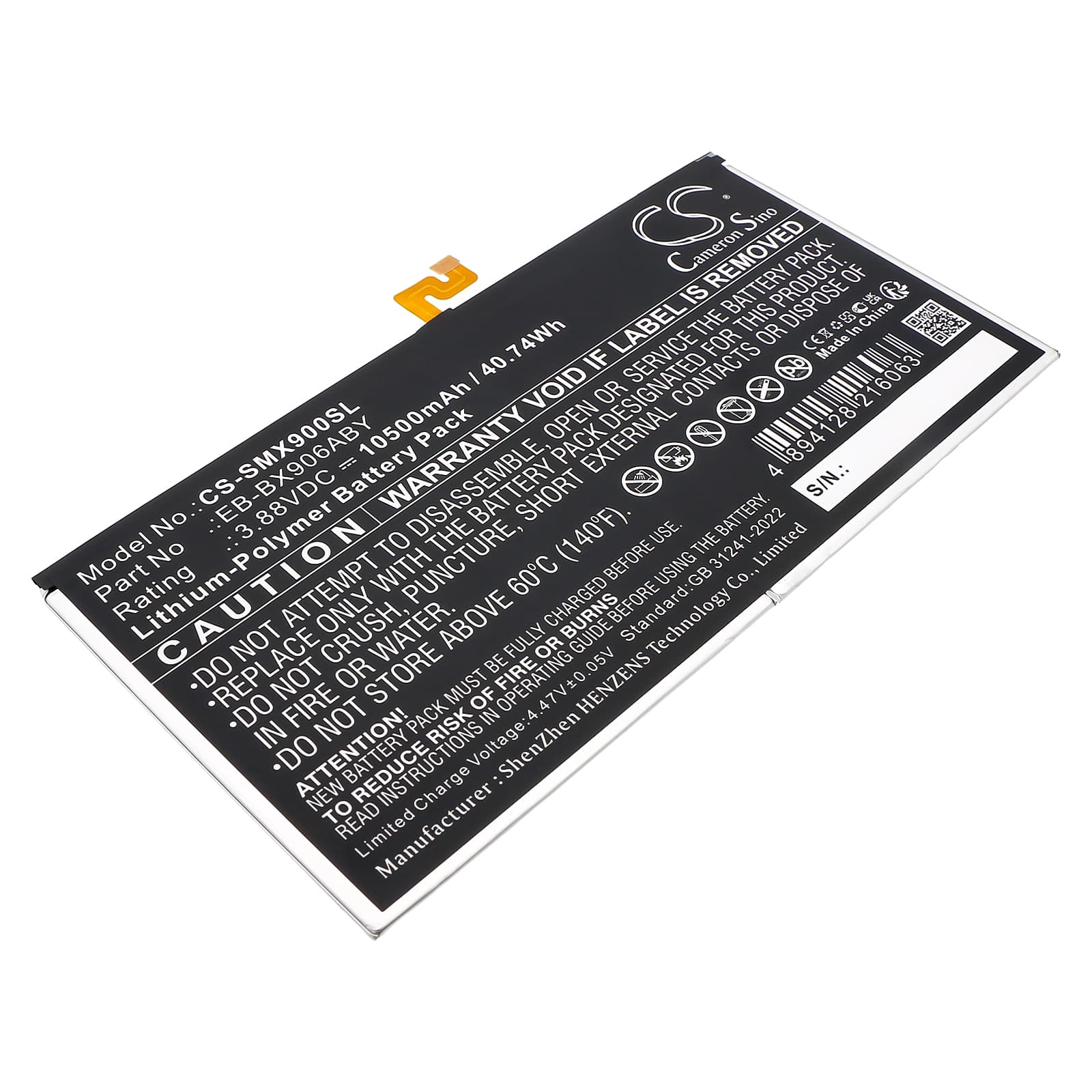 Replacement Battery for Samsung Galaxy Tab S8 Ultra - CS-SMX900SL-1.jpg