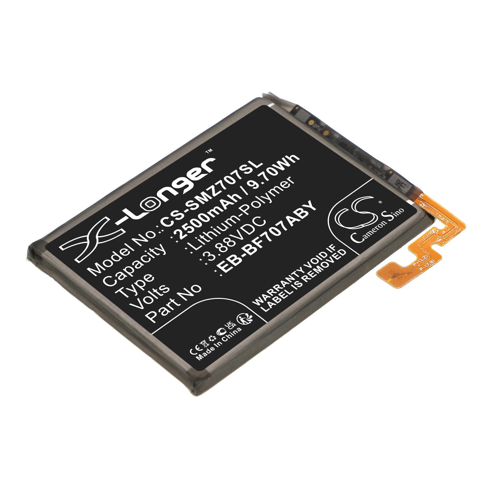 Replacement Battery for Samsung Galaxy Z Flip F707U - CS-SMZ707SL-1.jpg