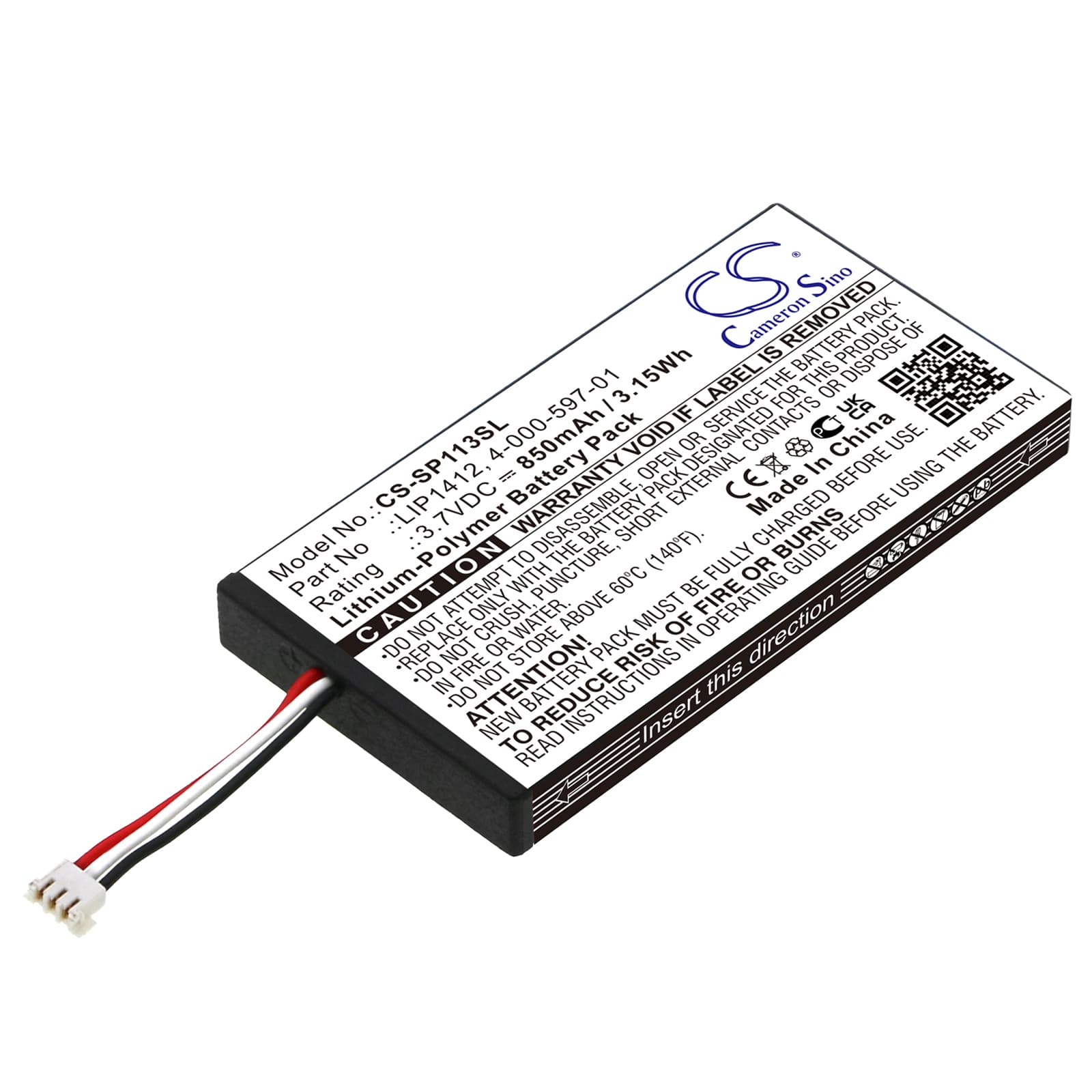 Replacement Battery for Sony PSP GO - CS-SP113SL-1.jpg