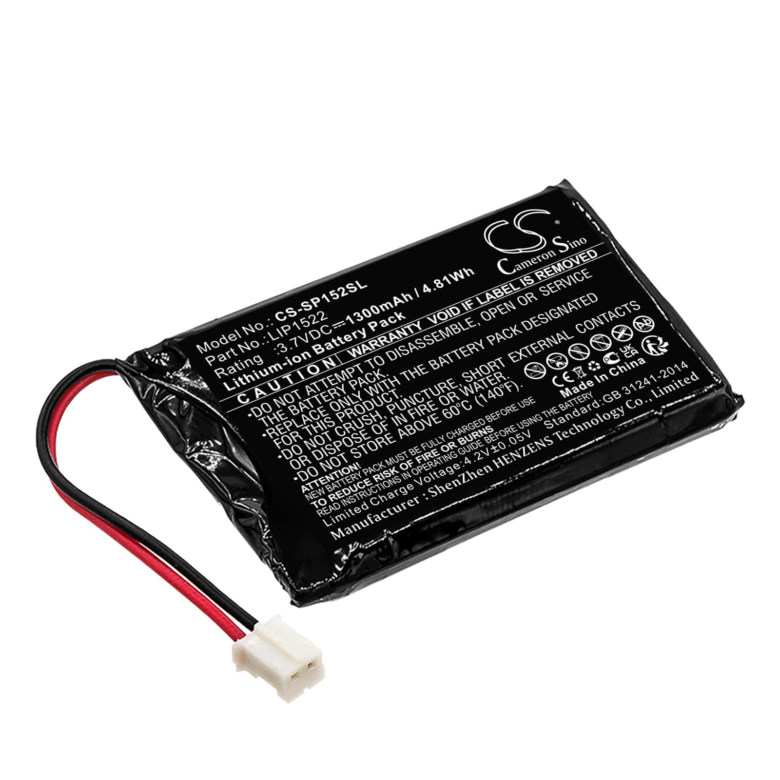 Replacement Battery for Sony Dualshock 4 Wireless Controller - CS-SP152SL-1.jpg