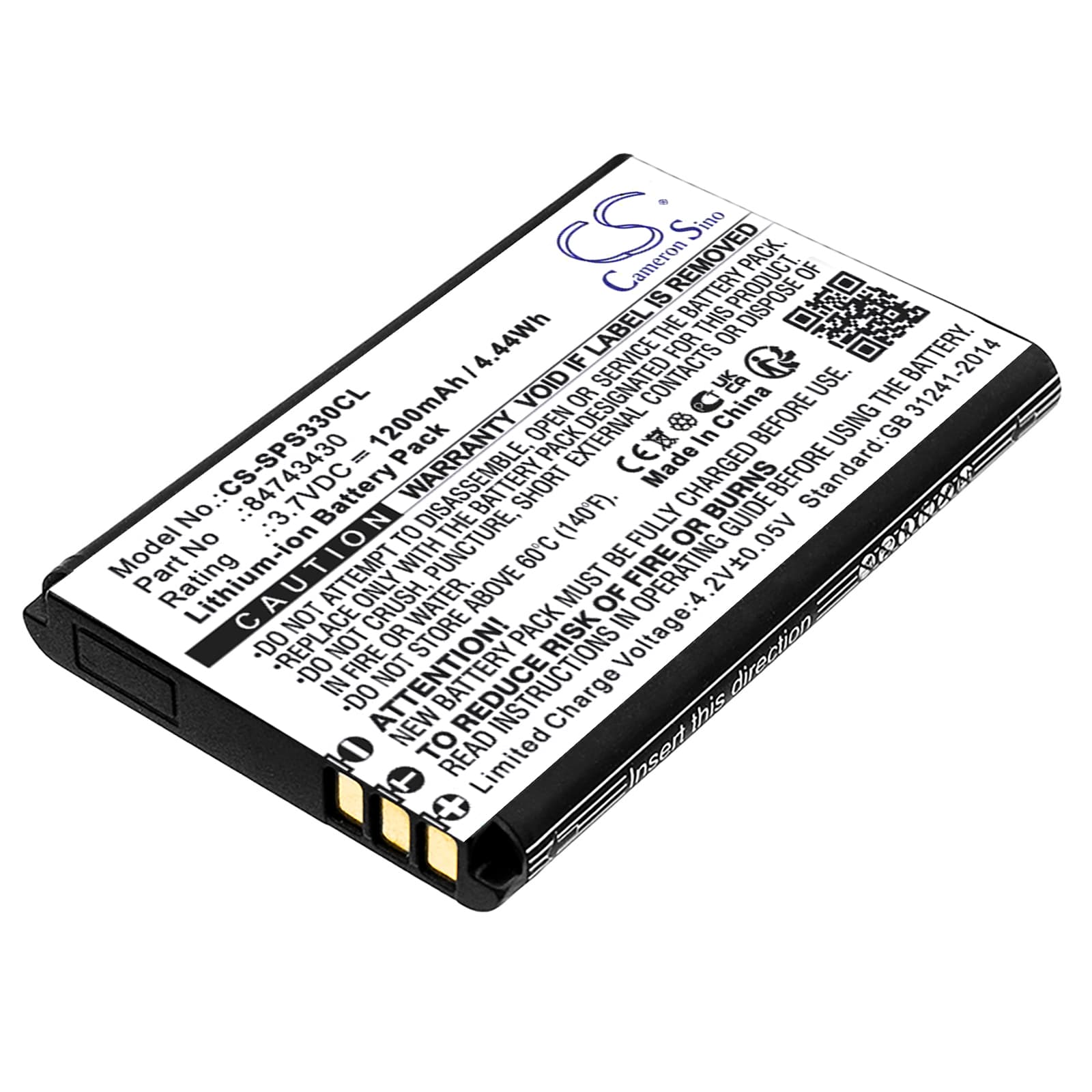 Replacement Battery for SpectraLink S33 - CS-SPS330CL-1.jpg