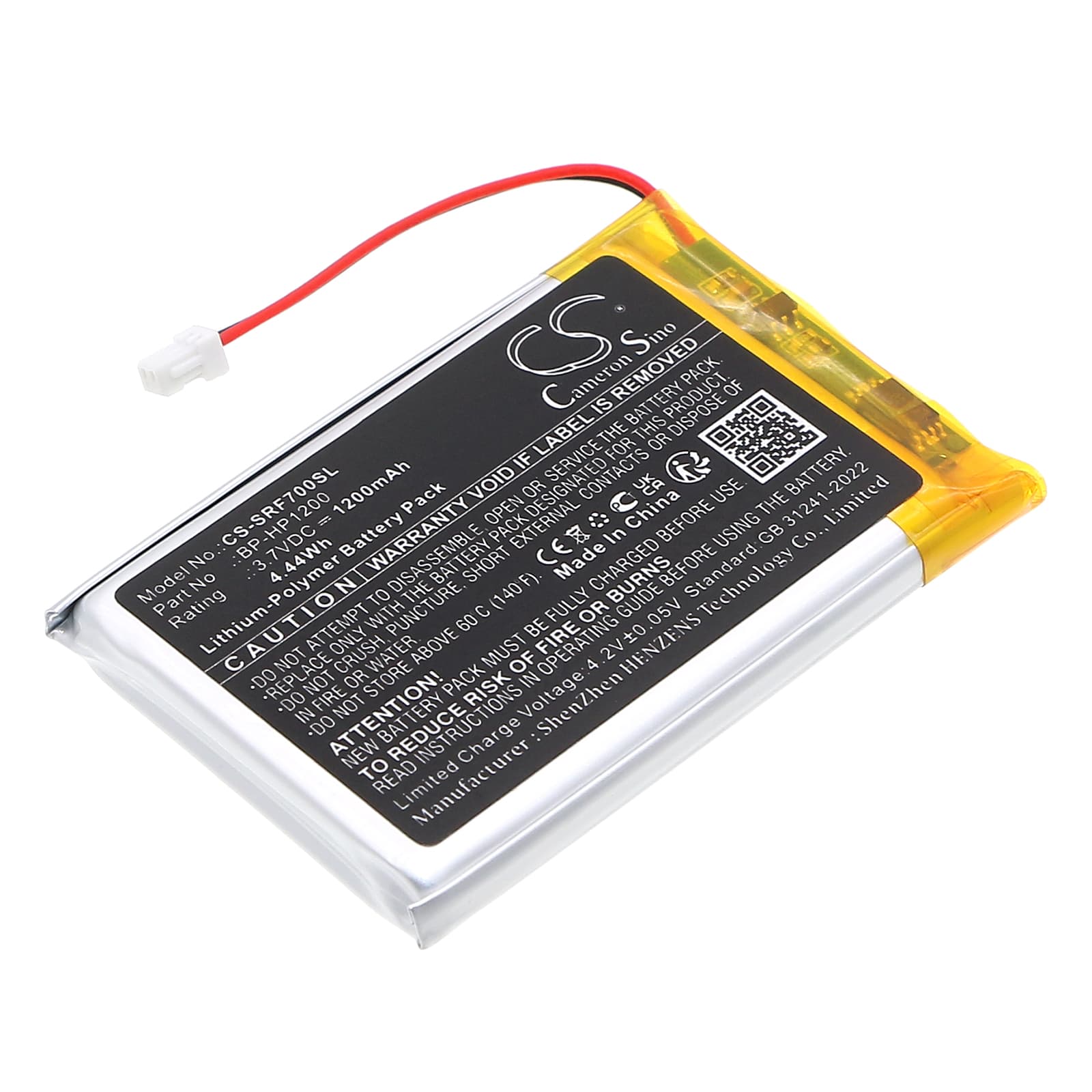 Replacement Battery for Sony MDR-DS7000 - CS-SRF700SL-1.jpg