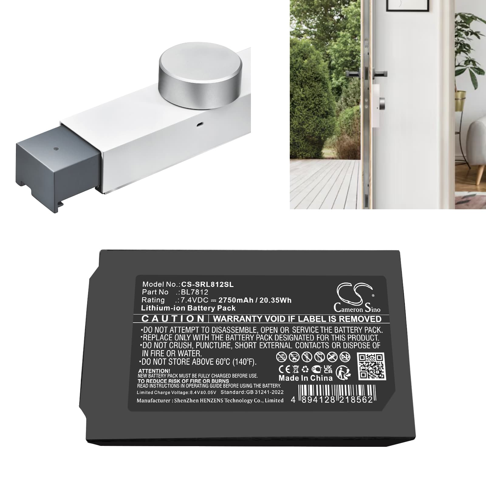 Replacement Battery for Somfy 1241386 - CS-SRL812SL-1.jpg