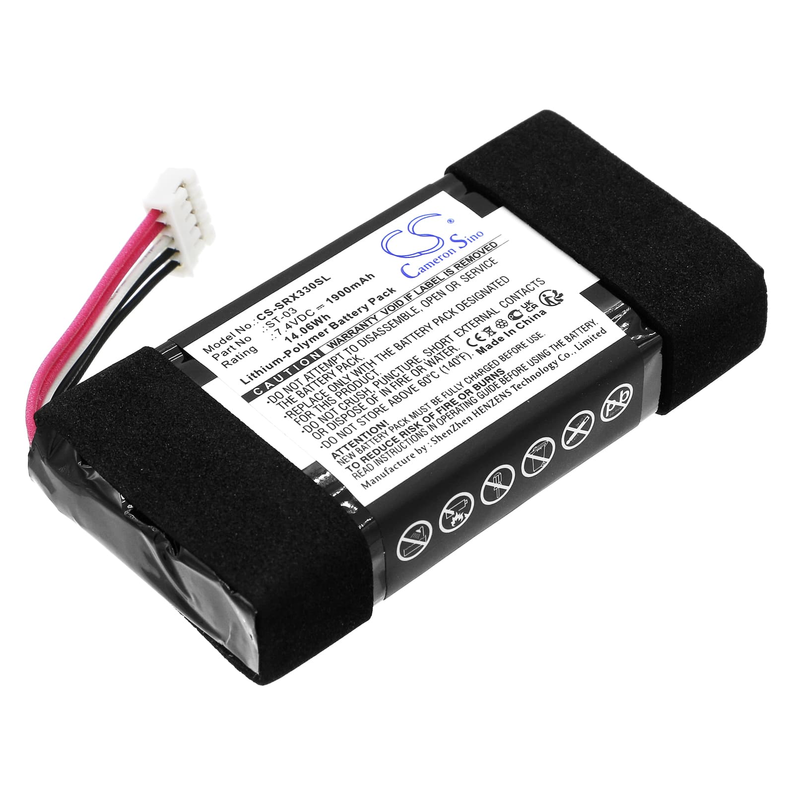 Replacement Battery for Sony SRS-X33 - CS-SRX330SL-1.jpg
