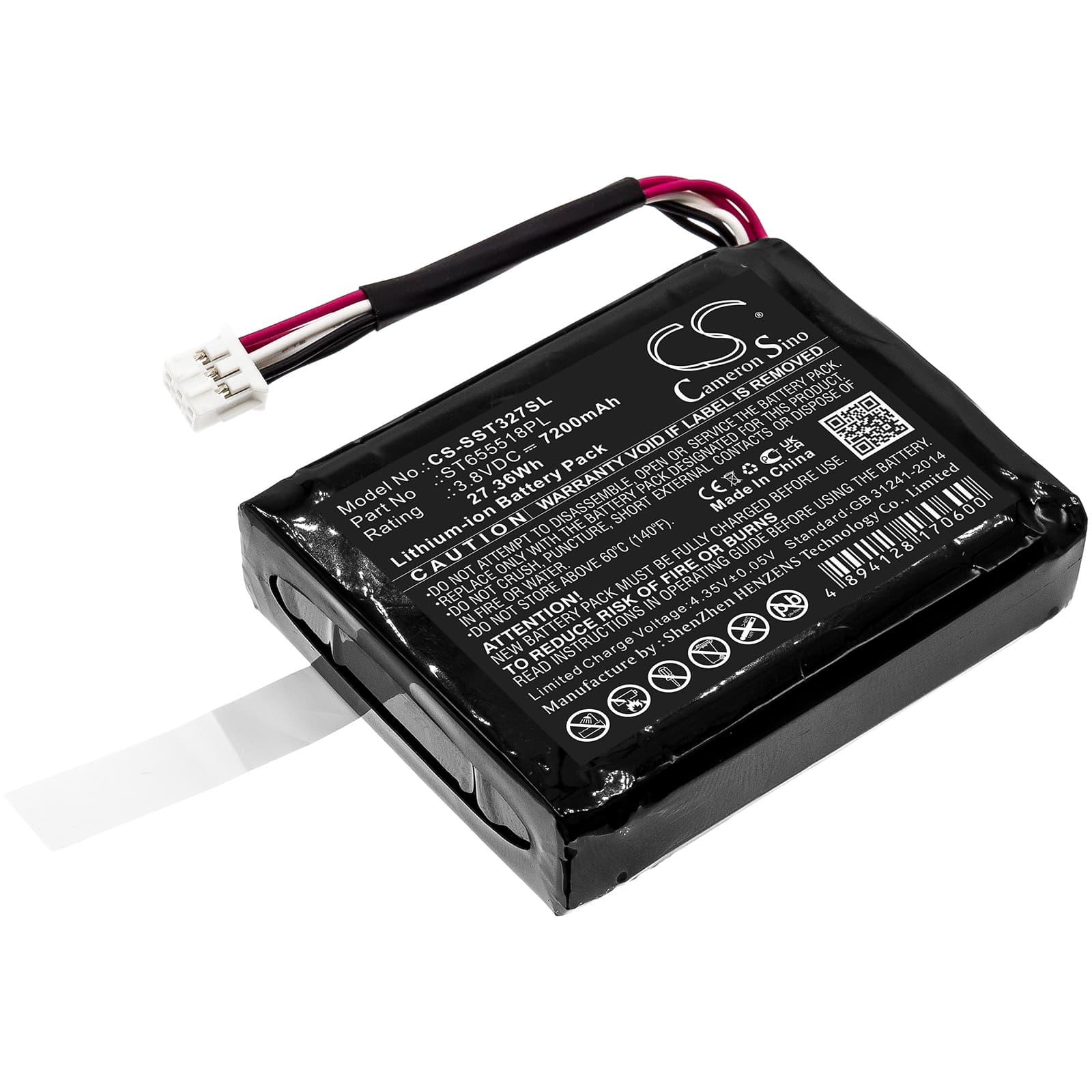 Replacement Battery for Senter ST327 - CS-SST327SL-1.jpg