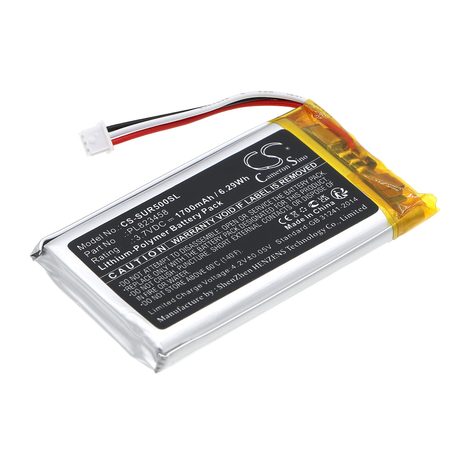 Replacement Battery for Savant Remote Control 500 - CS-SUR500SL-1.jpg