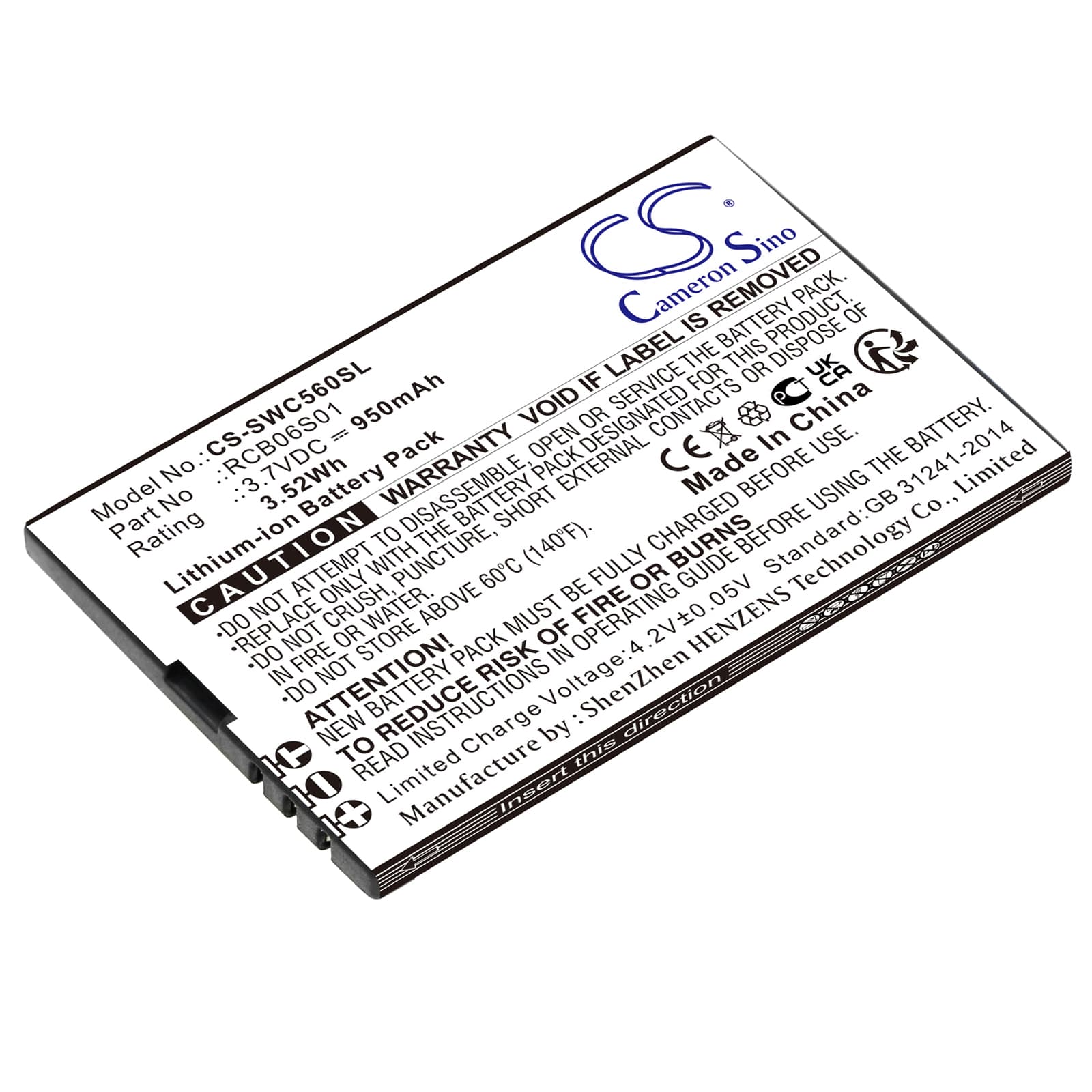 Replacement Battery for Swisstone SC560 - CS-SWC560SL-1.jpg