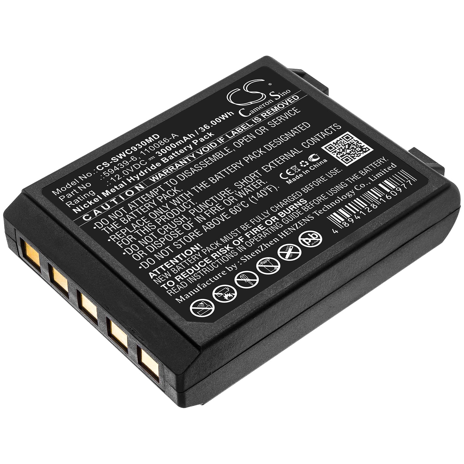 Replacement Battery for Simonson-Wheel Defibrillator Cardioaid 930 - CS-SWC930MD-1.jpg