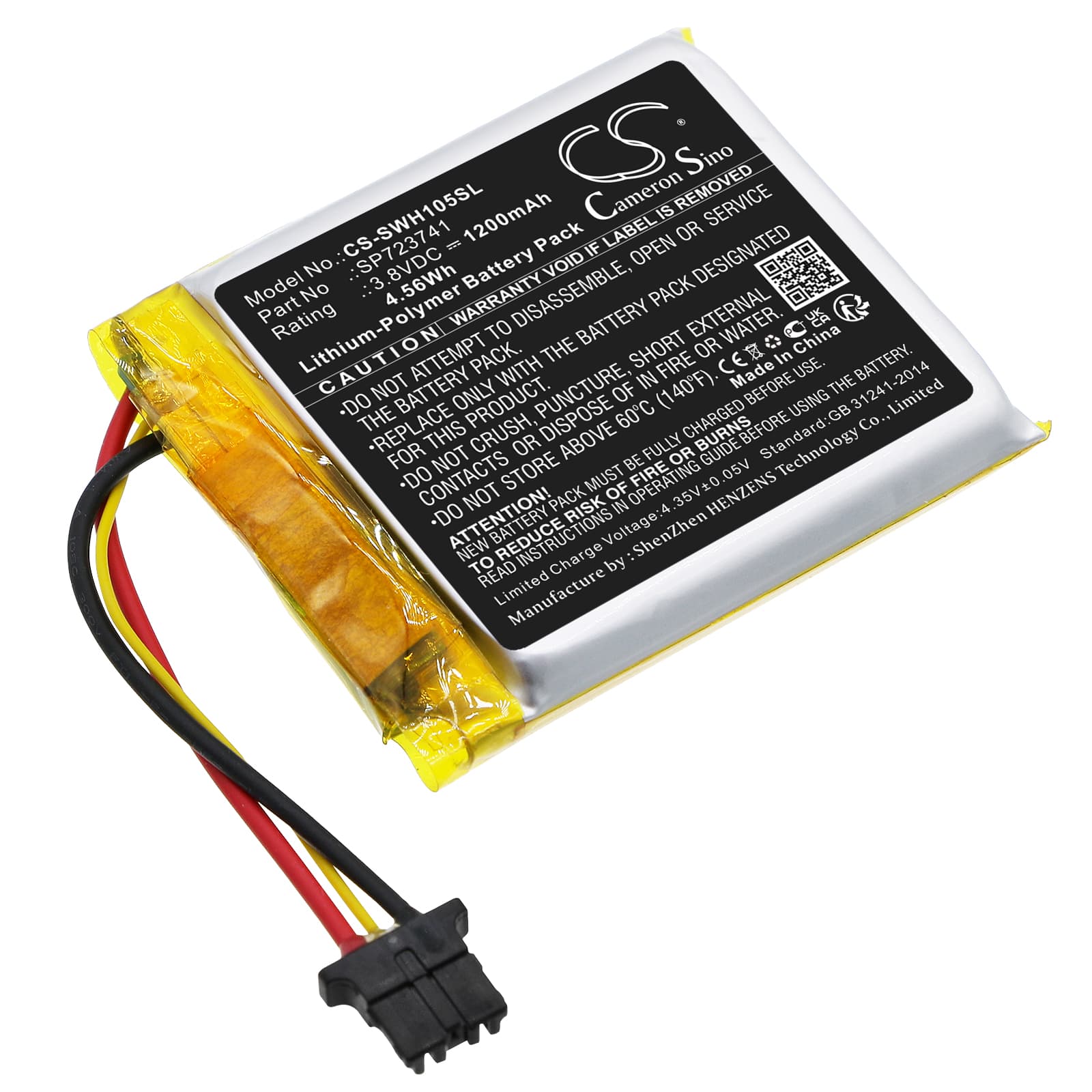 Replacement Battery for Sony WH-1000XM5 - CS-SWH105SL-1.jpg