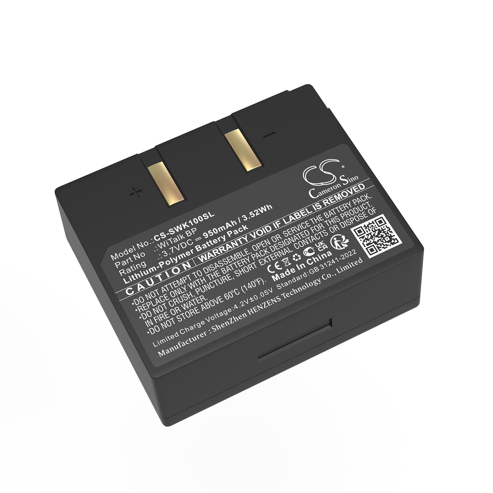 Replacement Battery for Saramonic Hub Intercom Base Station - CS-SWK100SL-1.jpg