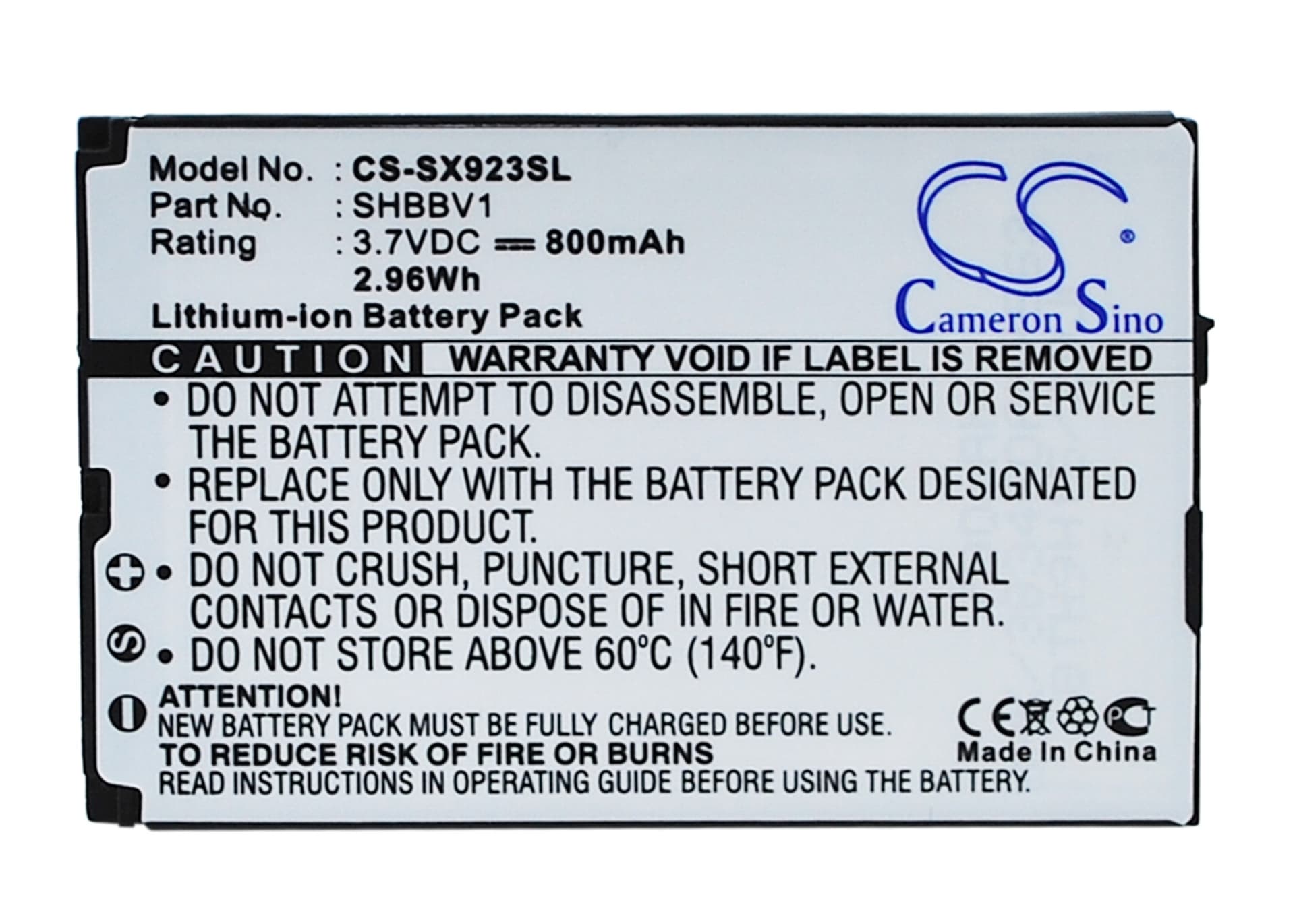 Replacement Battery for Sharp 923SH