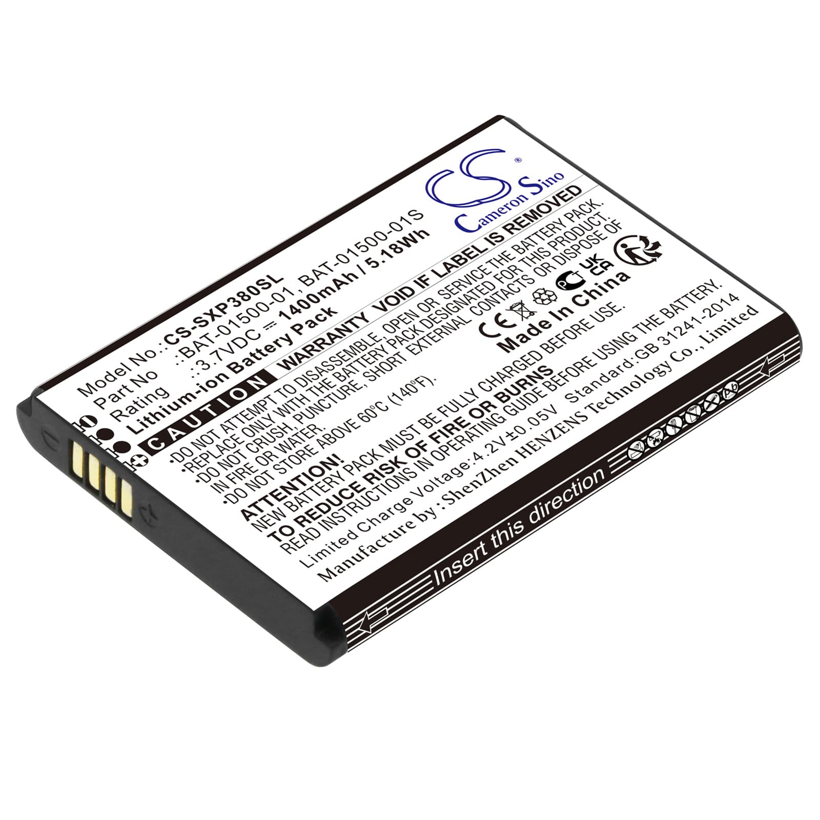 Replacement Battery for Sonim XP3800 - CS-SXP380SL-1.jpg