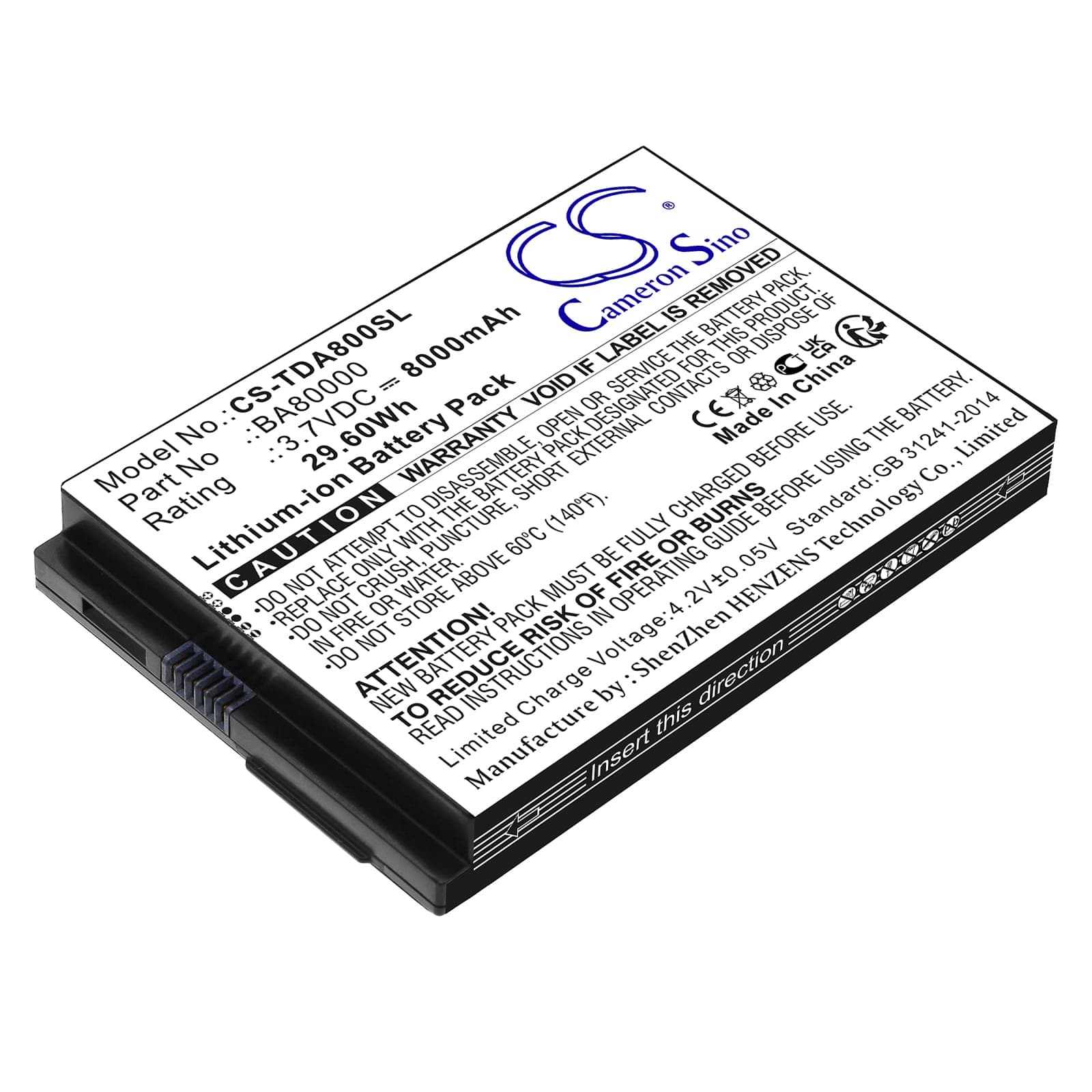 Replacement Battery for Touch Dynamic Quest 7 - CS-TDA800SL-1.jpg
