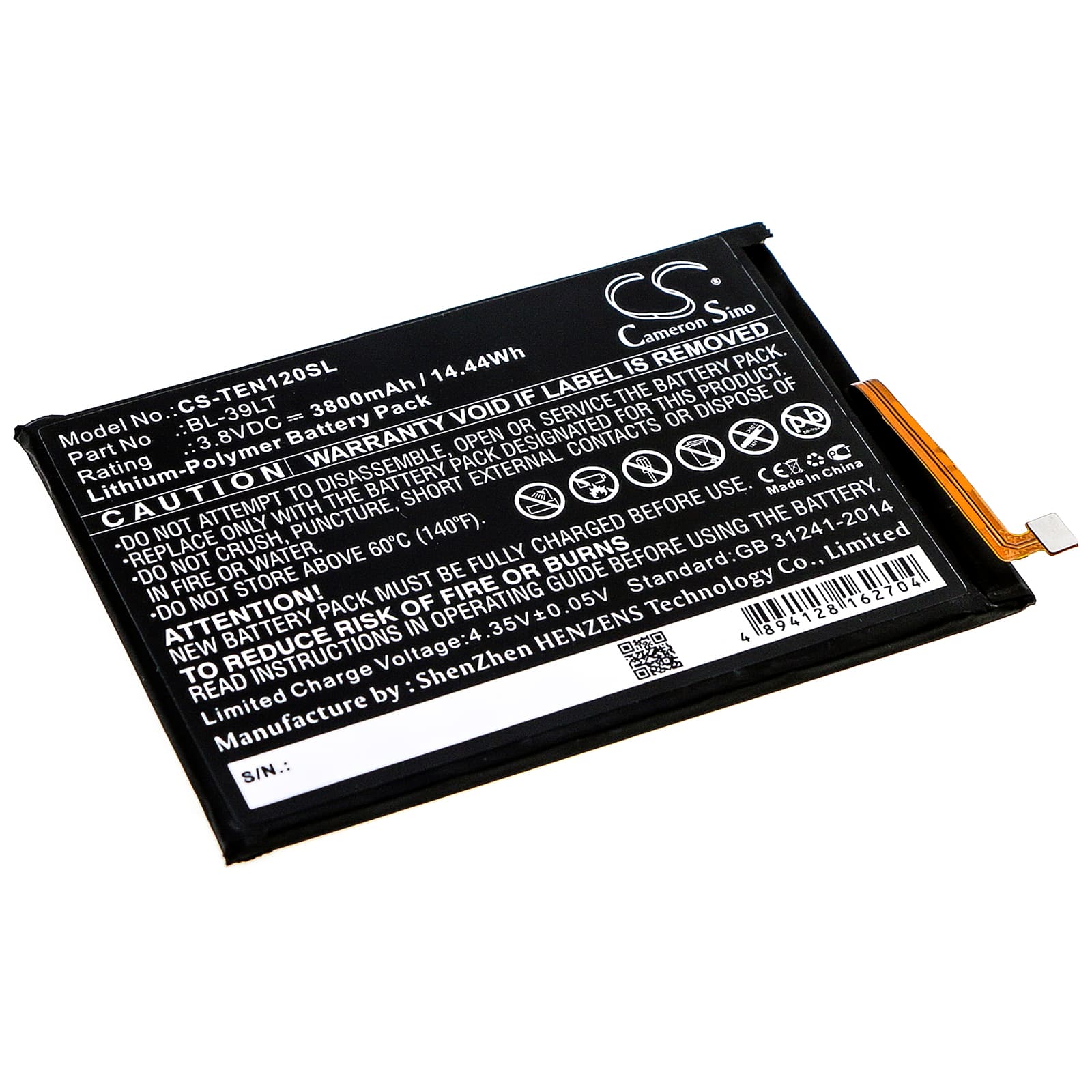 Replacement Battery for Tecno Camon 12 - CS-TEN120SL-1.jpg