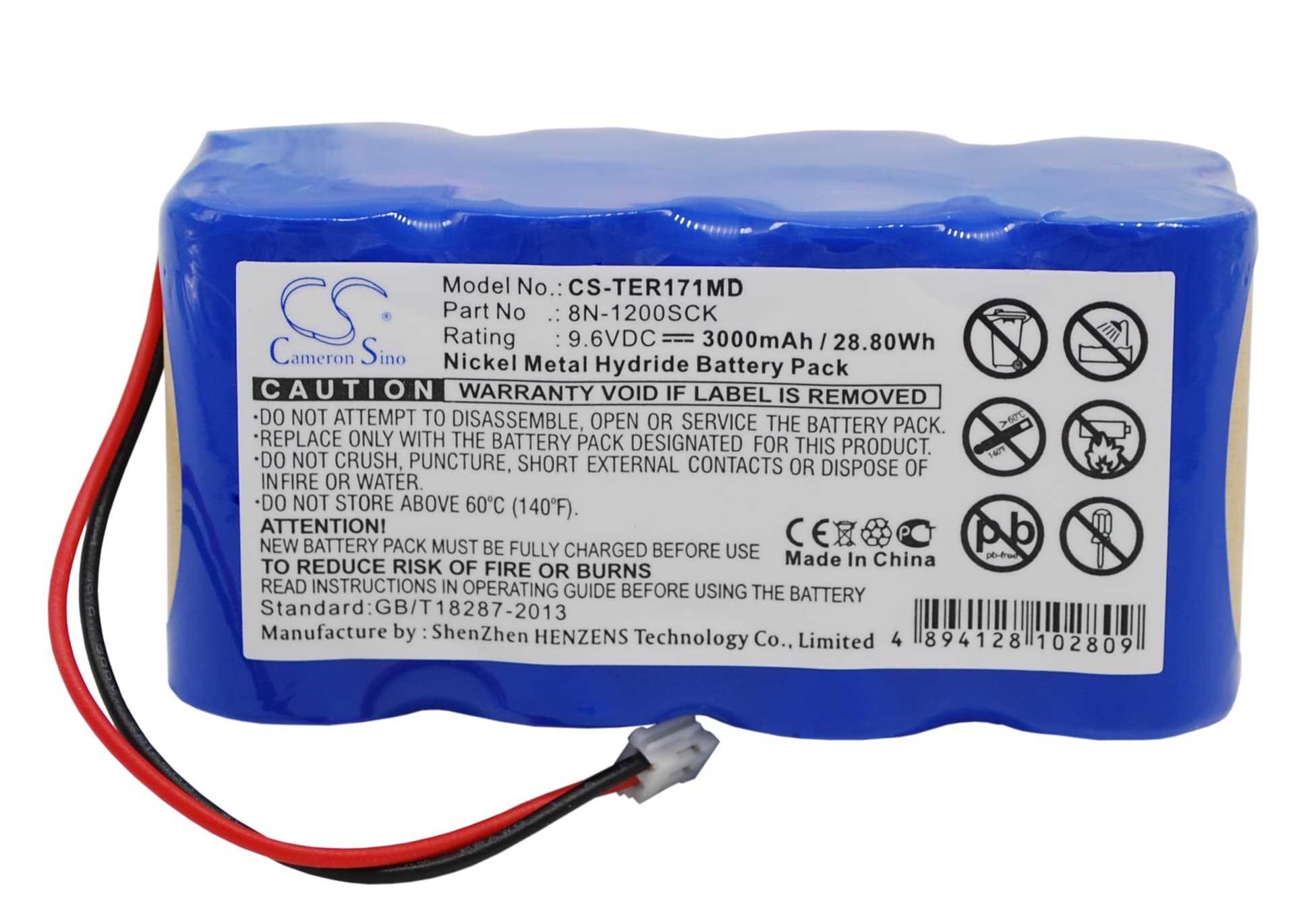 Replacement Battery for Terumo TE-171 - CS-TER171MD-1.jpg