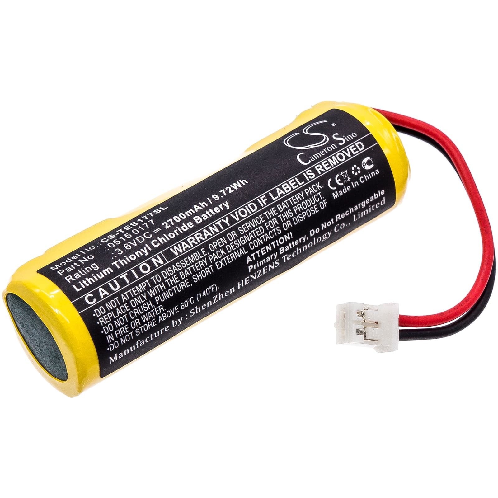 Replacement Battery for Testo 175-T1 - CS-TES177SL-1.jpg