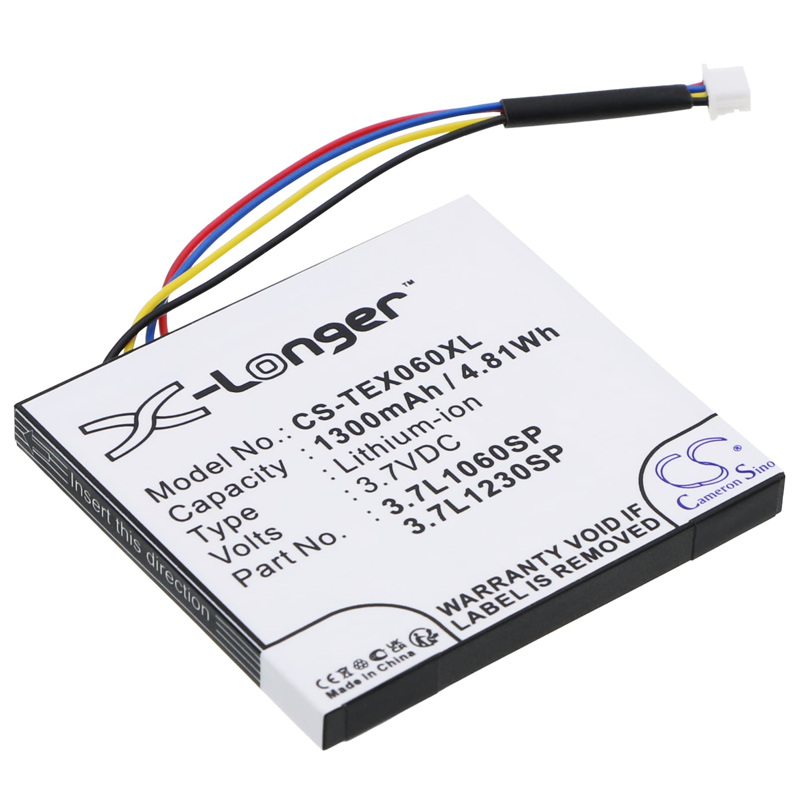 Replacement Battery for Texas Instruments TI-Nspire CX - CS-TEX060XL-1.jpg