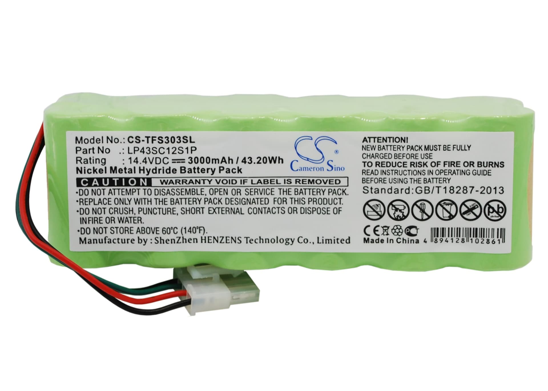 Replacement Battery for Tektronix TFS3031 - CS-TFS303SL-1.jpg