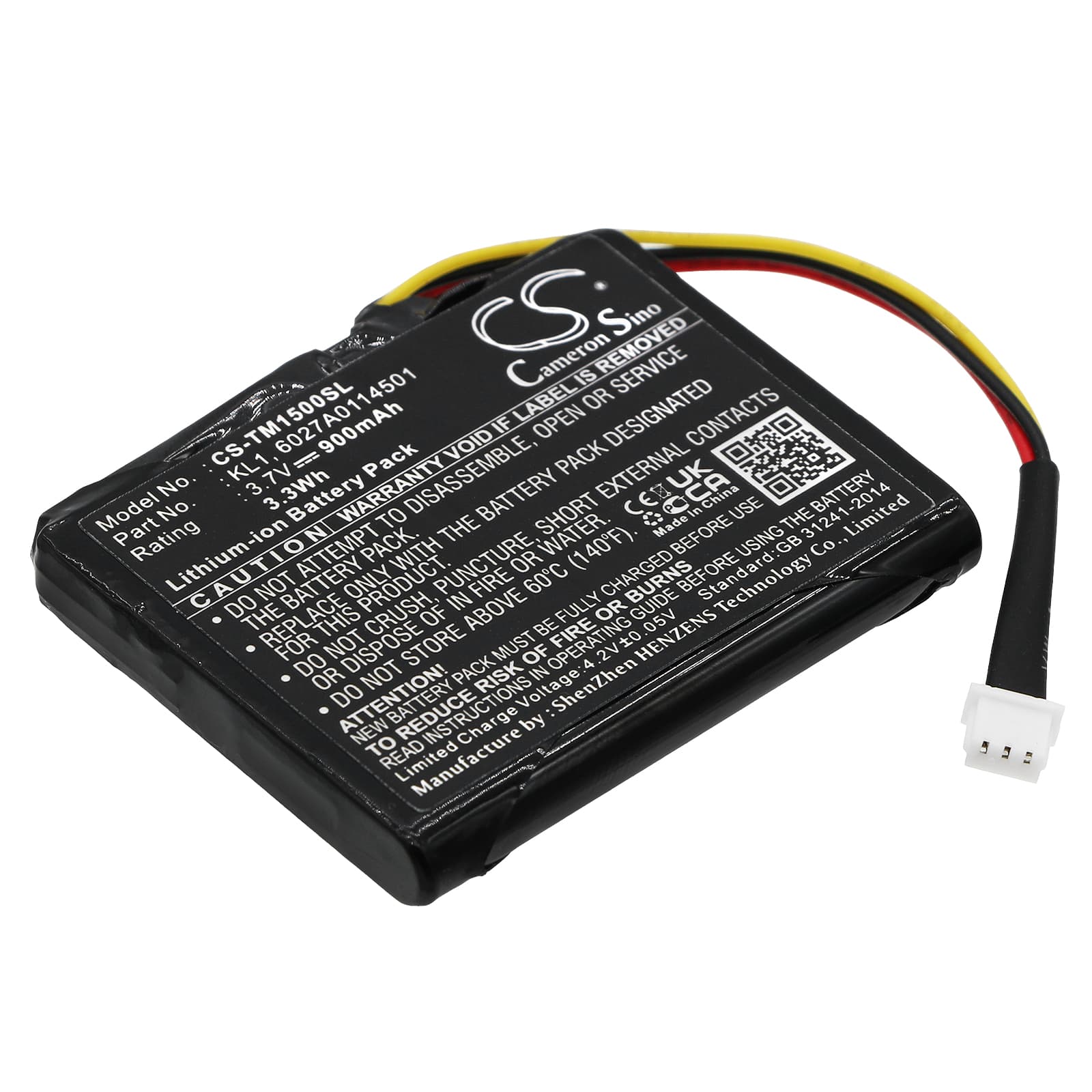 Replacement Battery for TomTom VIA 1505T - CS-TM1500SL-1.jpg