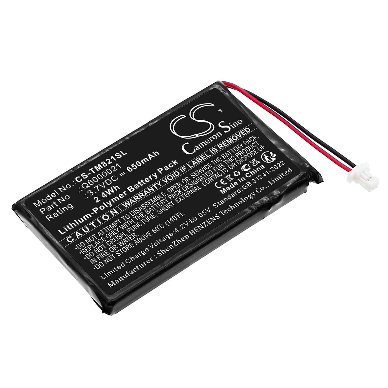 Replacement Battery for TomTom GPS-9821X - CS-TM821SL-1.jpg