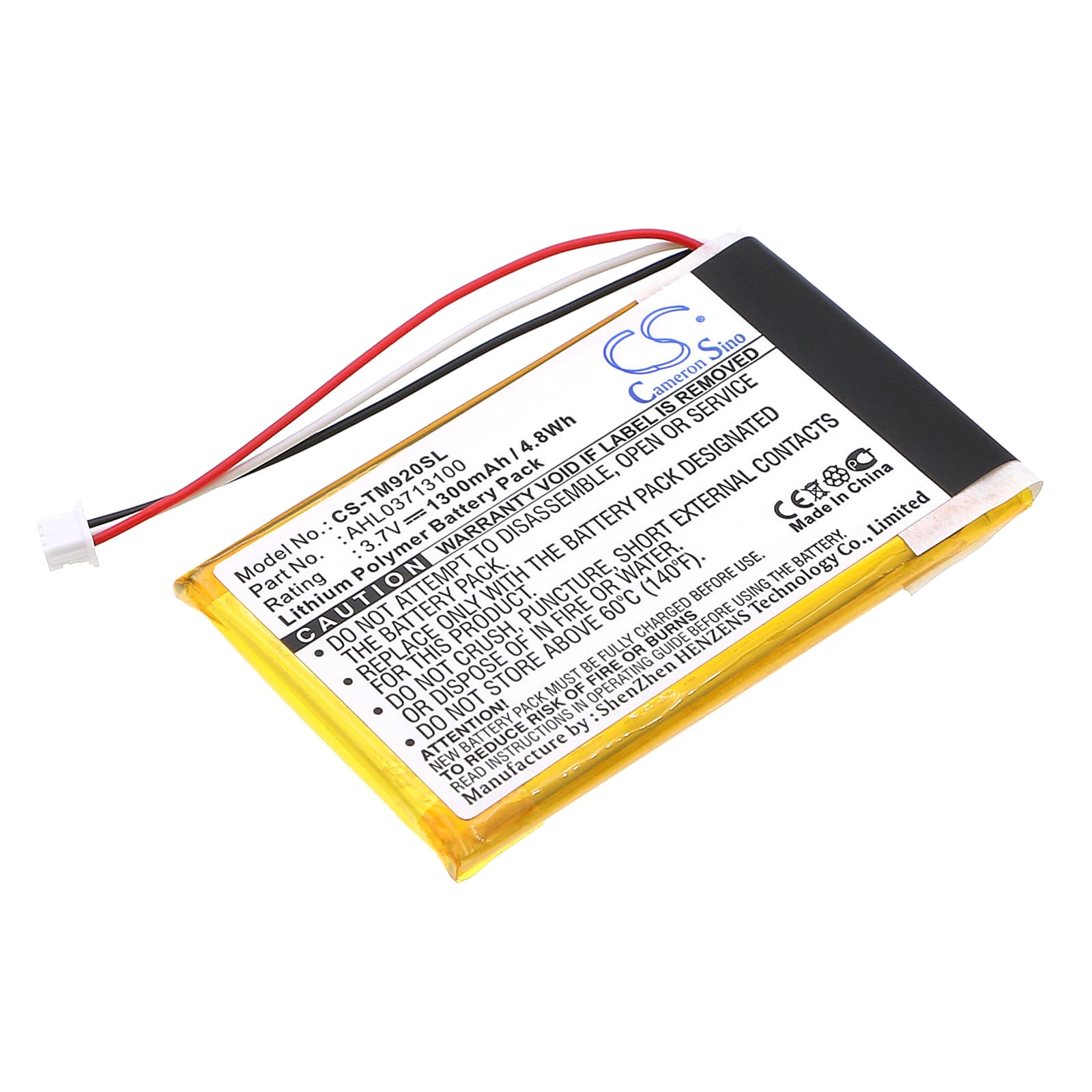 Replacement Battery for TomTom Go 920 - CS-TM920SL-1.jpg