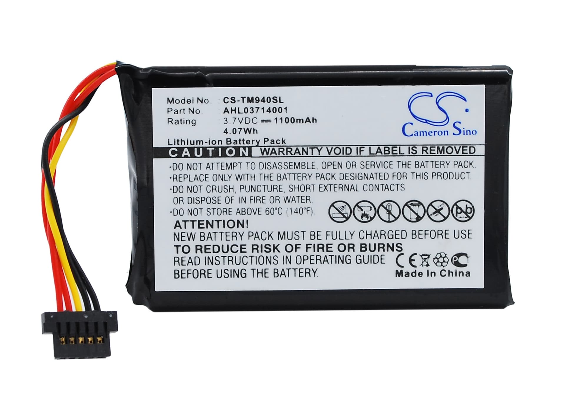 Replacement Battery for TomTom Go 940 - CS-TM940SL-1.jpg