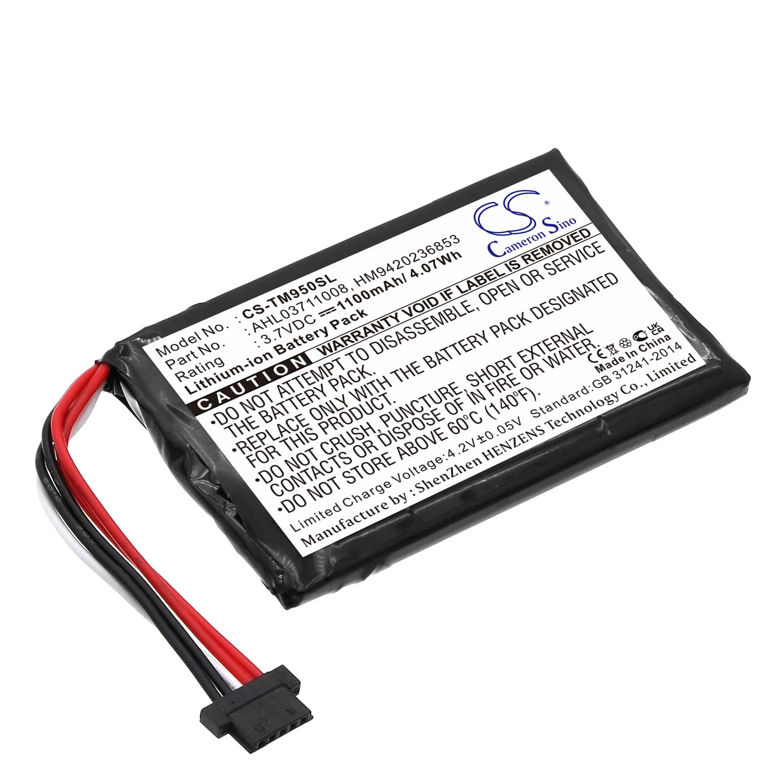 Replacement Battery for TomTom Go 950 - CS-TM950SL-1.jpg