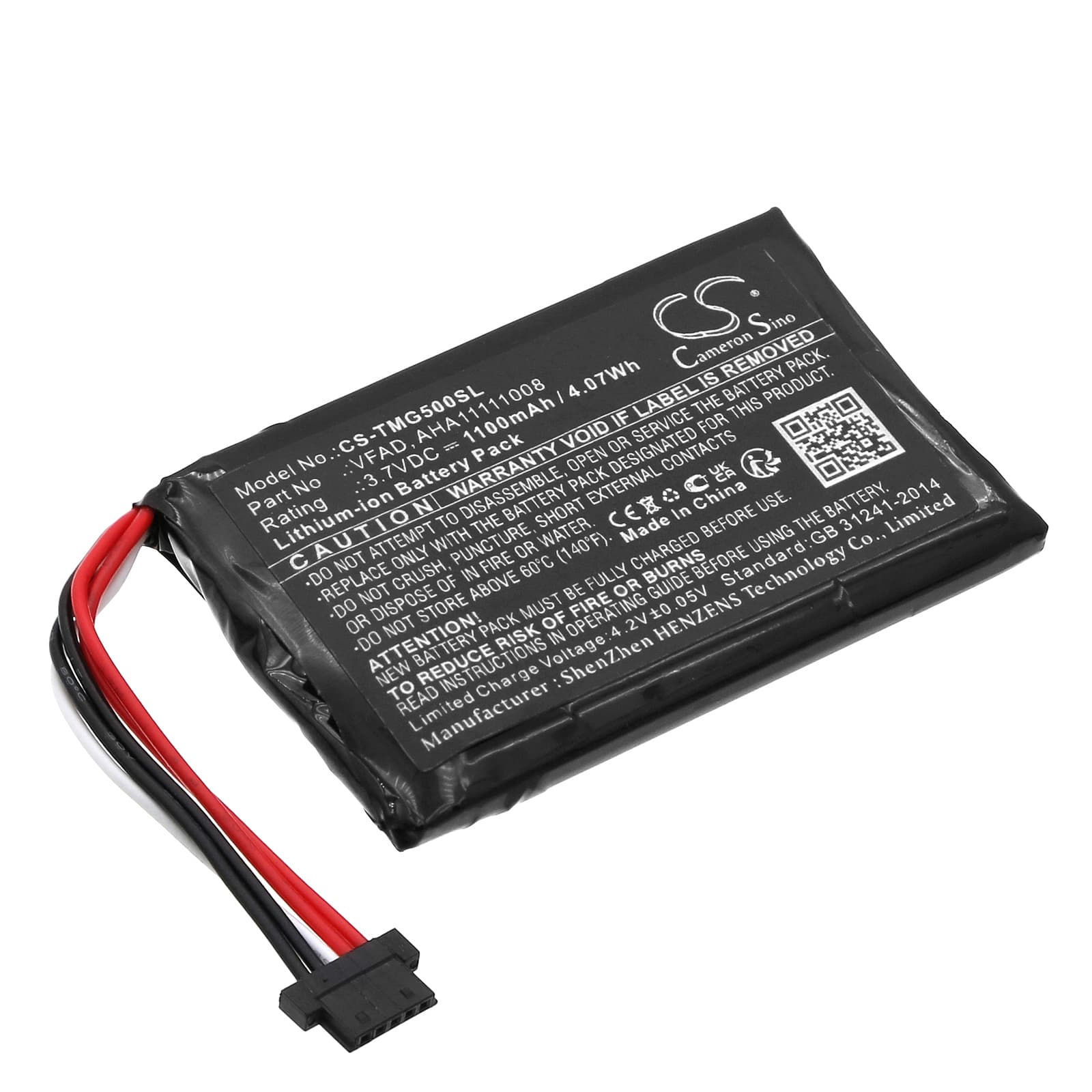 Replacement Battery for TomTom 4FL50 - CS-TMG500SL-1.jpg