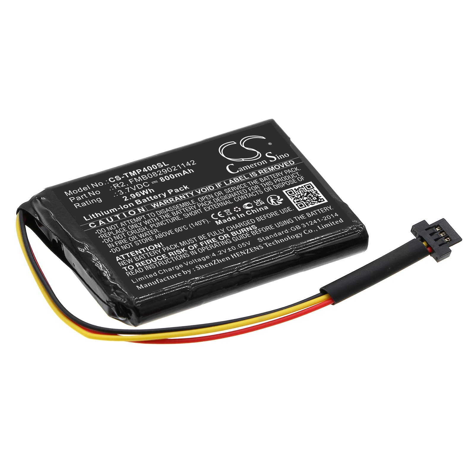 Replacement Battery for TomTom 4EG0.001.08 - CS-TMP400SL-1.jpg